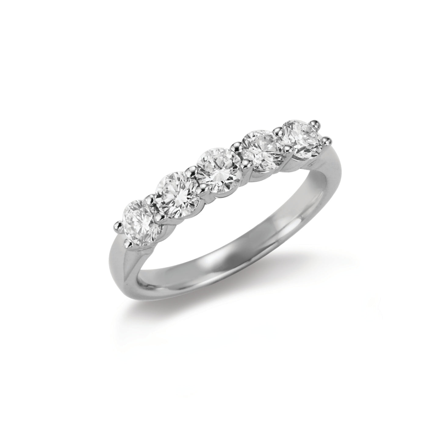 Five Stone Diamond Wedding Band