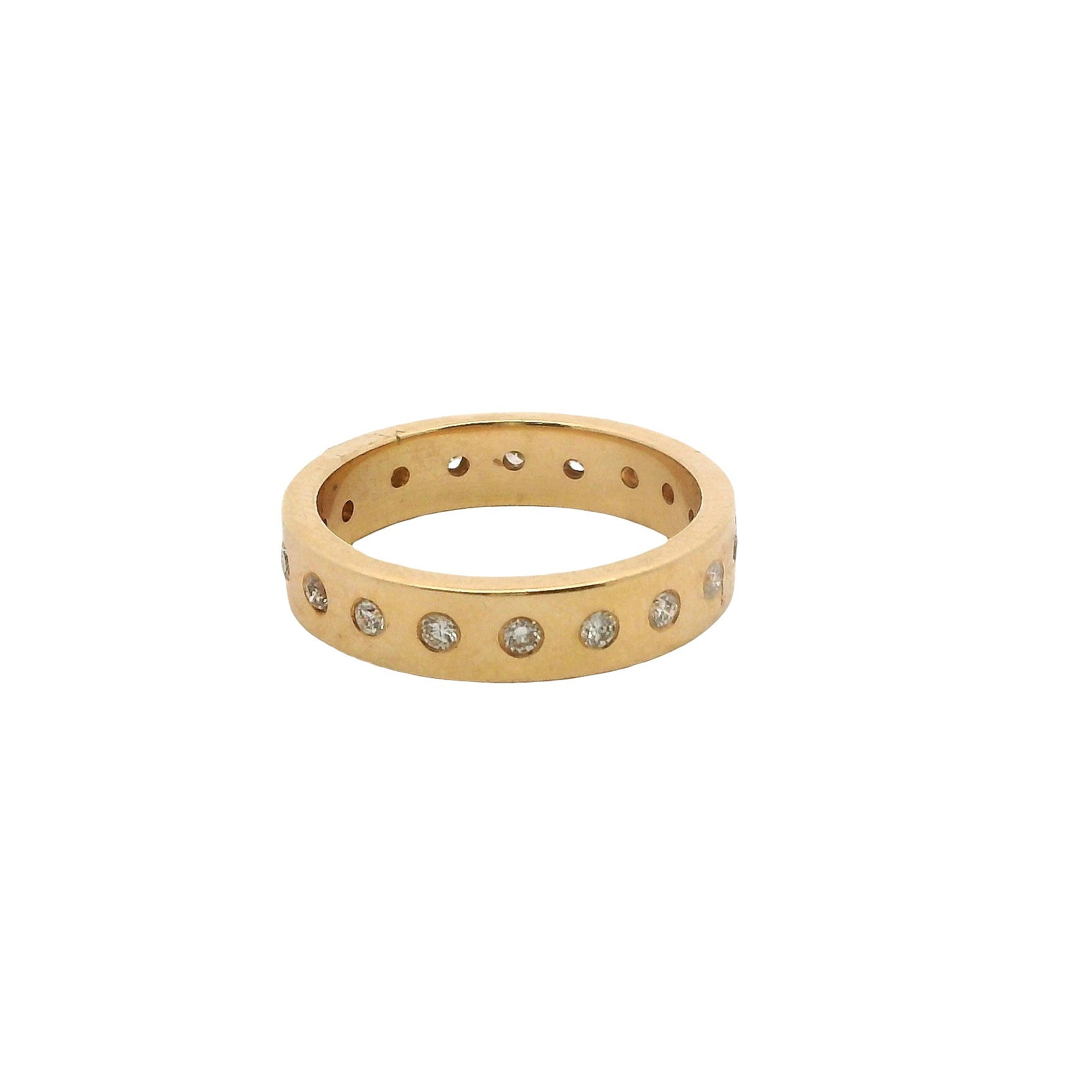 Inlay Diamond Eternity Band