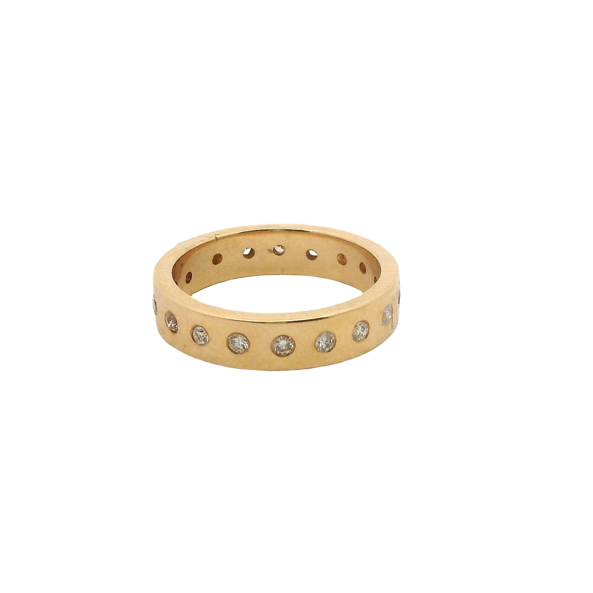 Inlay Diamond Eternity Band