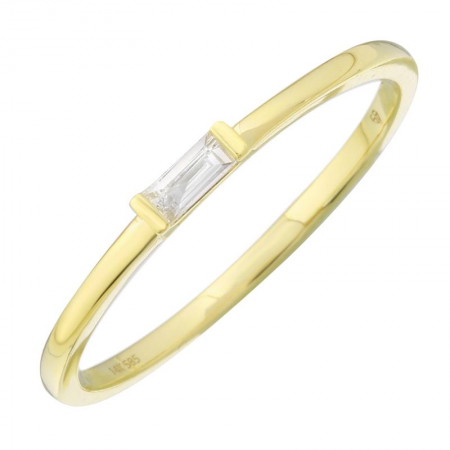 Baguette Diamond Solitaire Ring