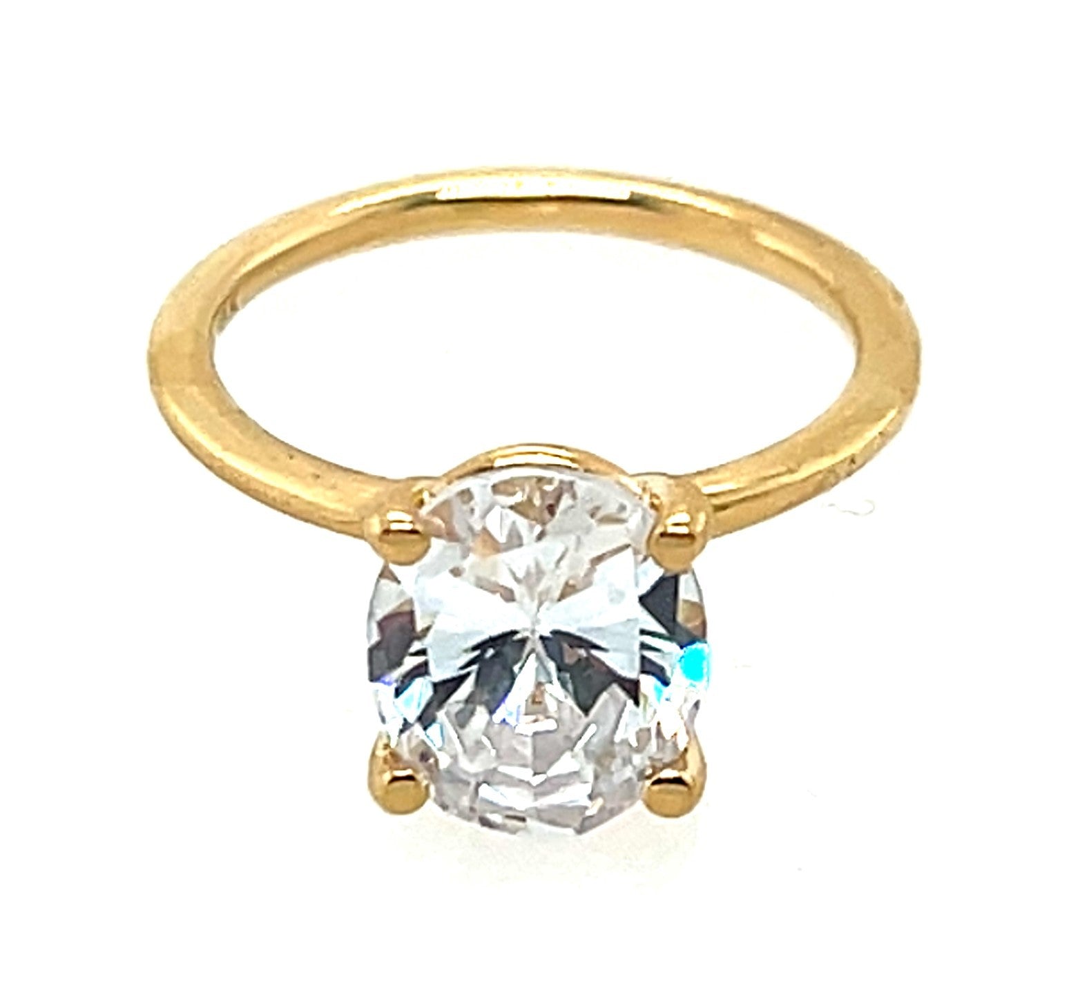 Modern Classic Oval Solitaire Mounting