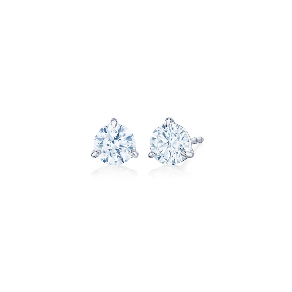 4.01ctw Round Brilliant Diamond Stud Earrings