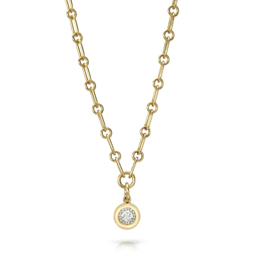 Rhoni Drop Two-Tone Necklace