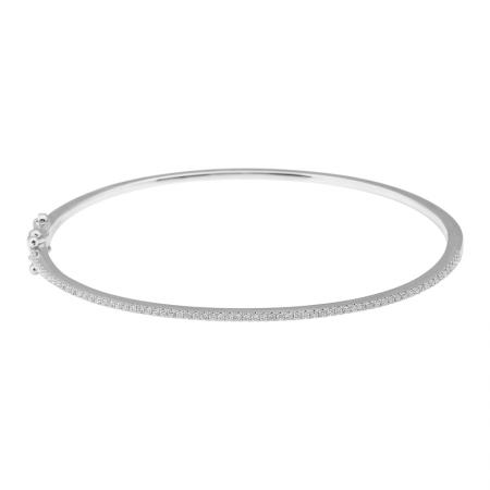 Thin Diamond Bangle