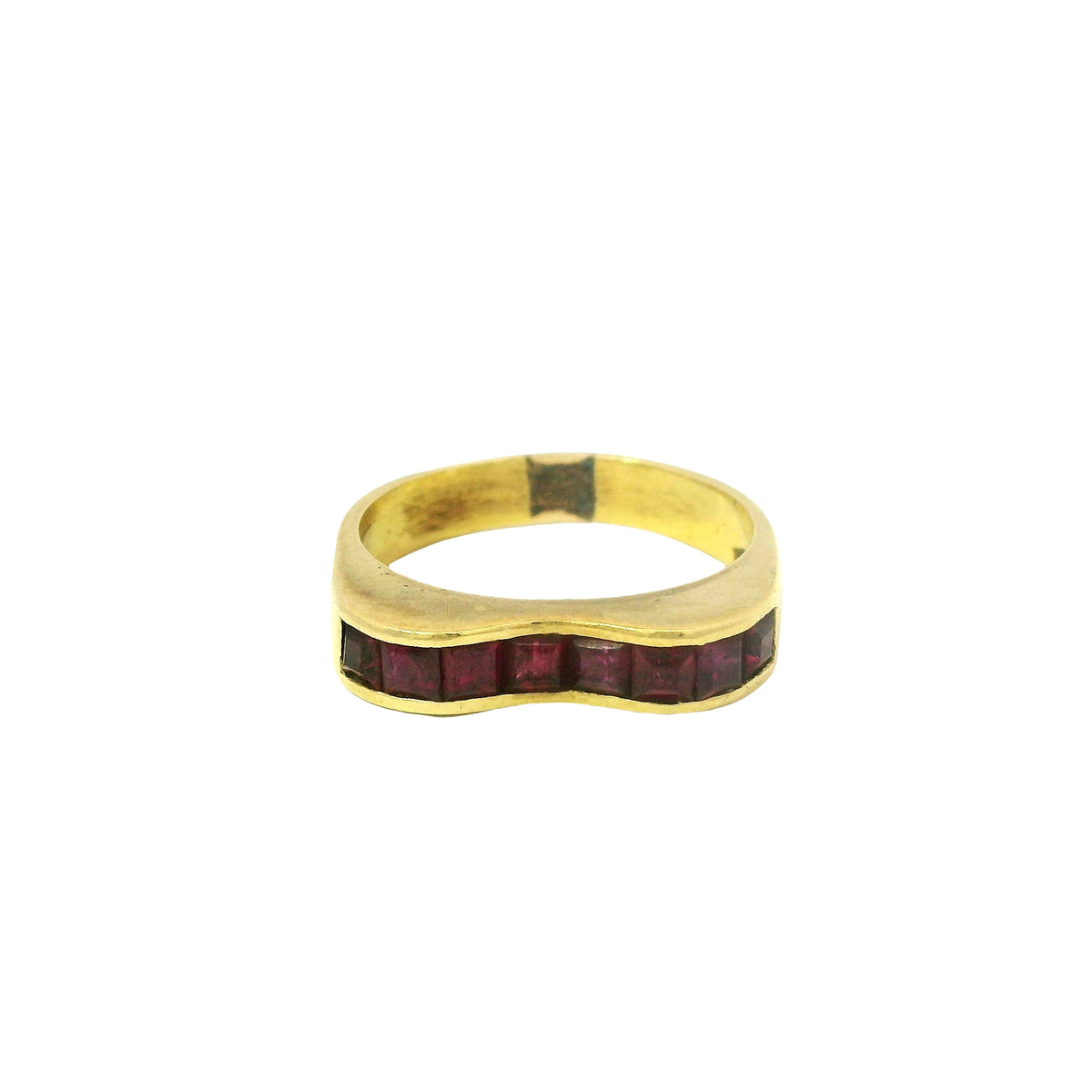 Invisible Set Ruby Contour Band
