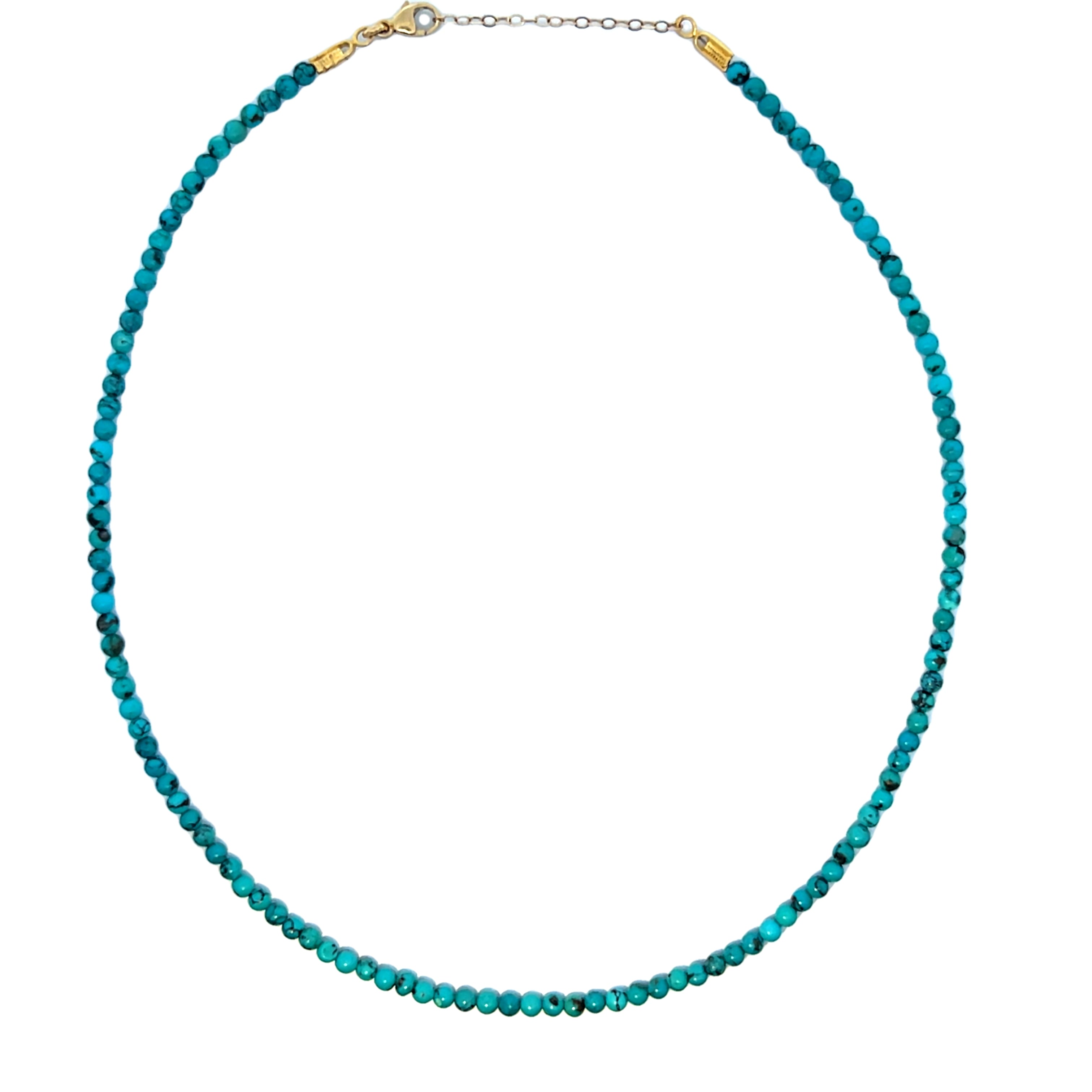 Chinese Turquoise Bead Necklace