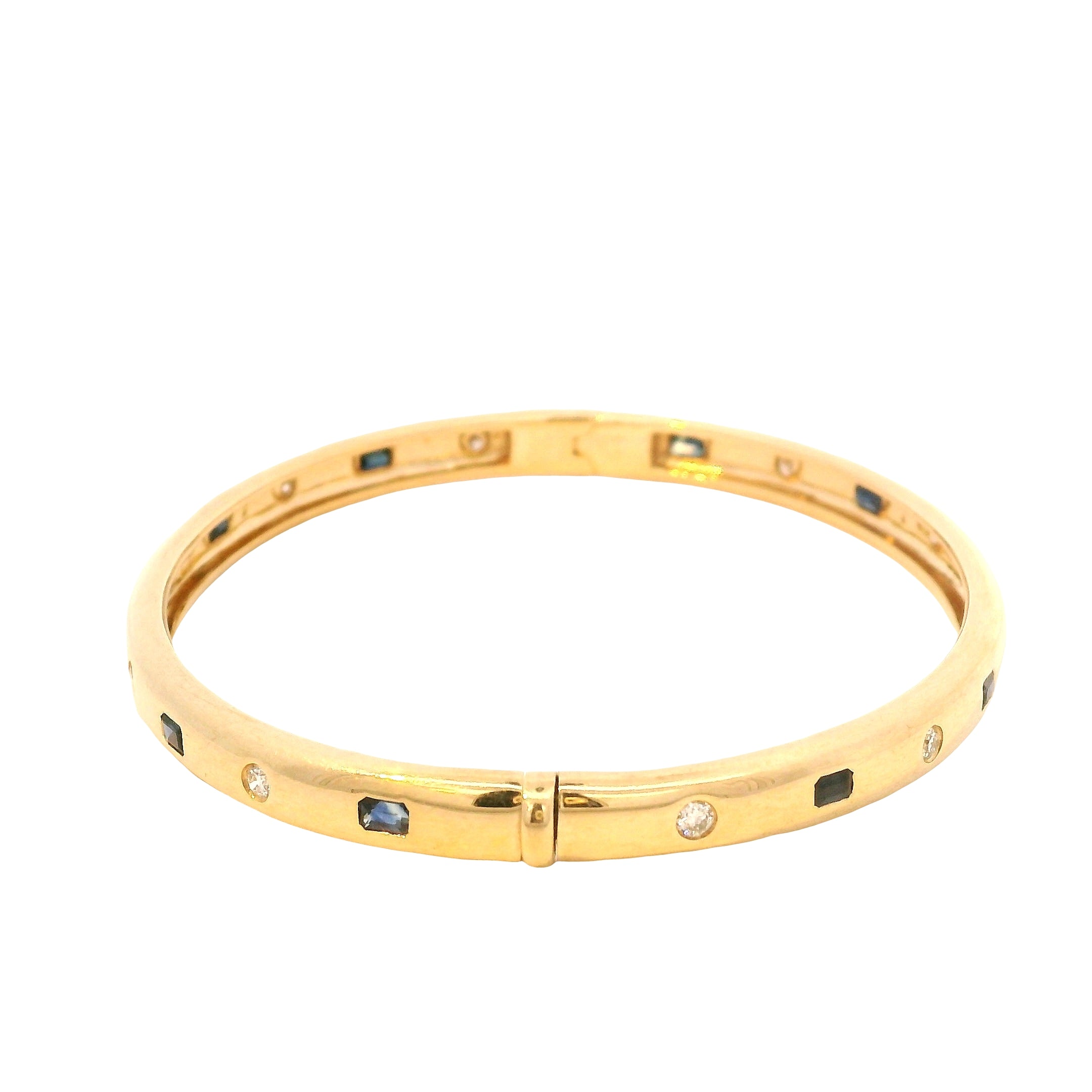 Vintage Sapphire & Diamond Bangle
