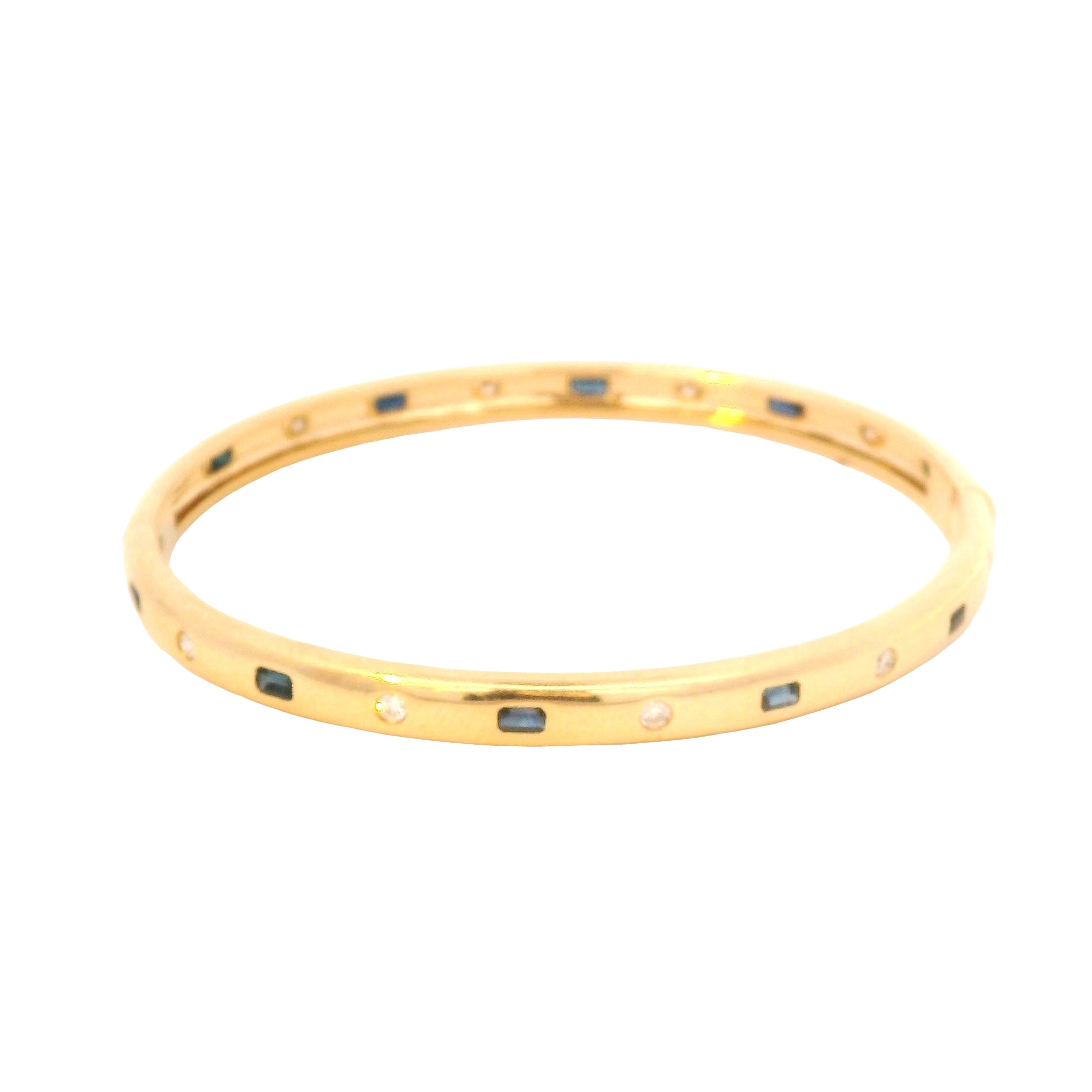 Vintage Sapphire & Diamond Bangle