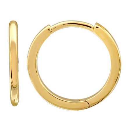Mini Round Eternity Huggie Hoop Earrings