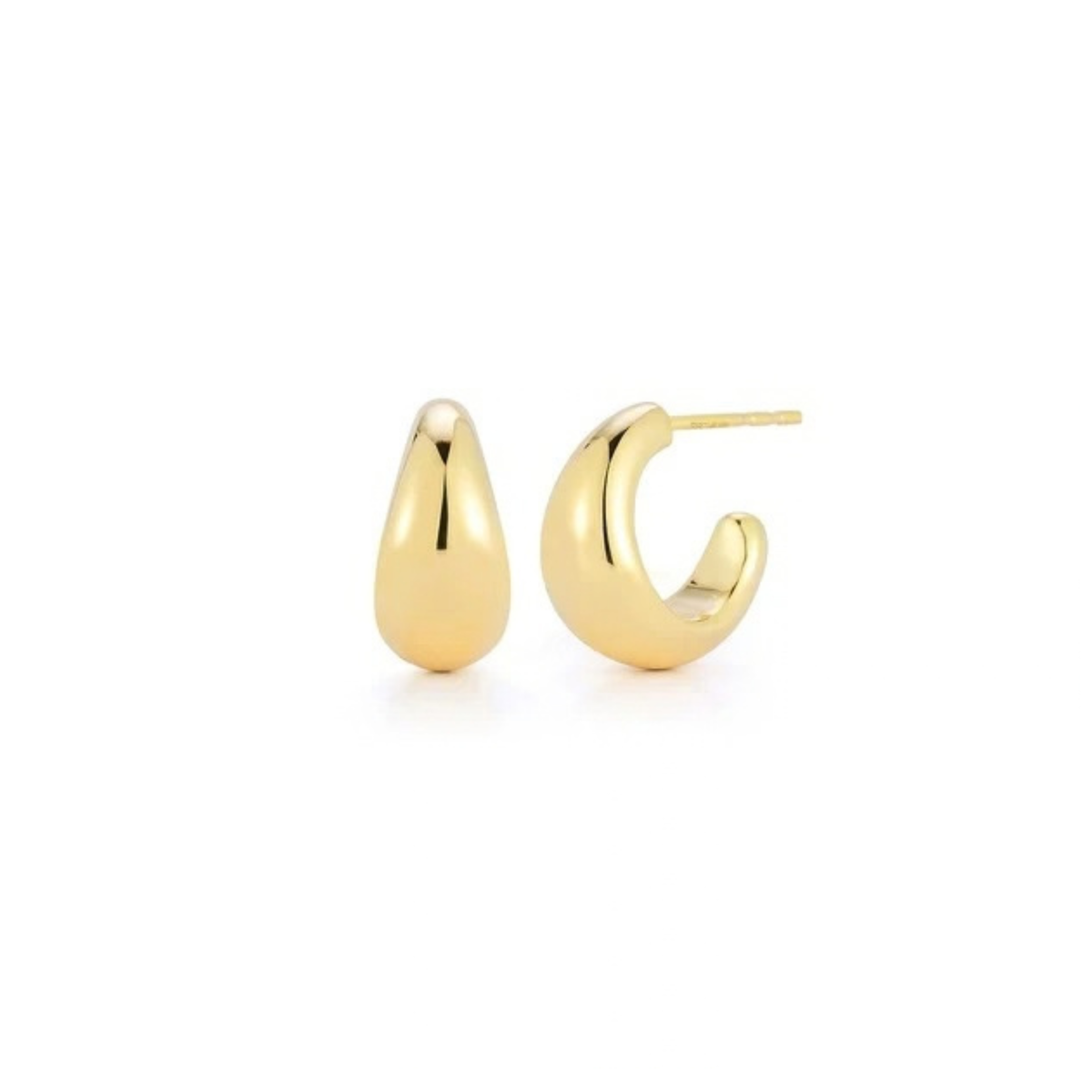 Jumbo Dome Huggie Earrings