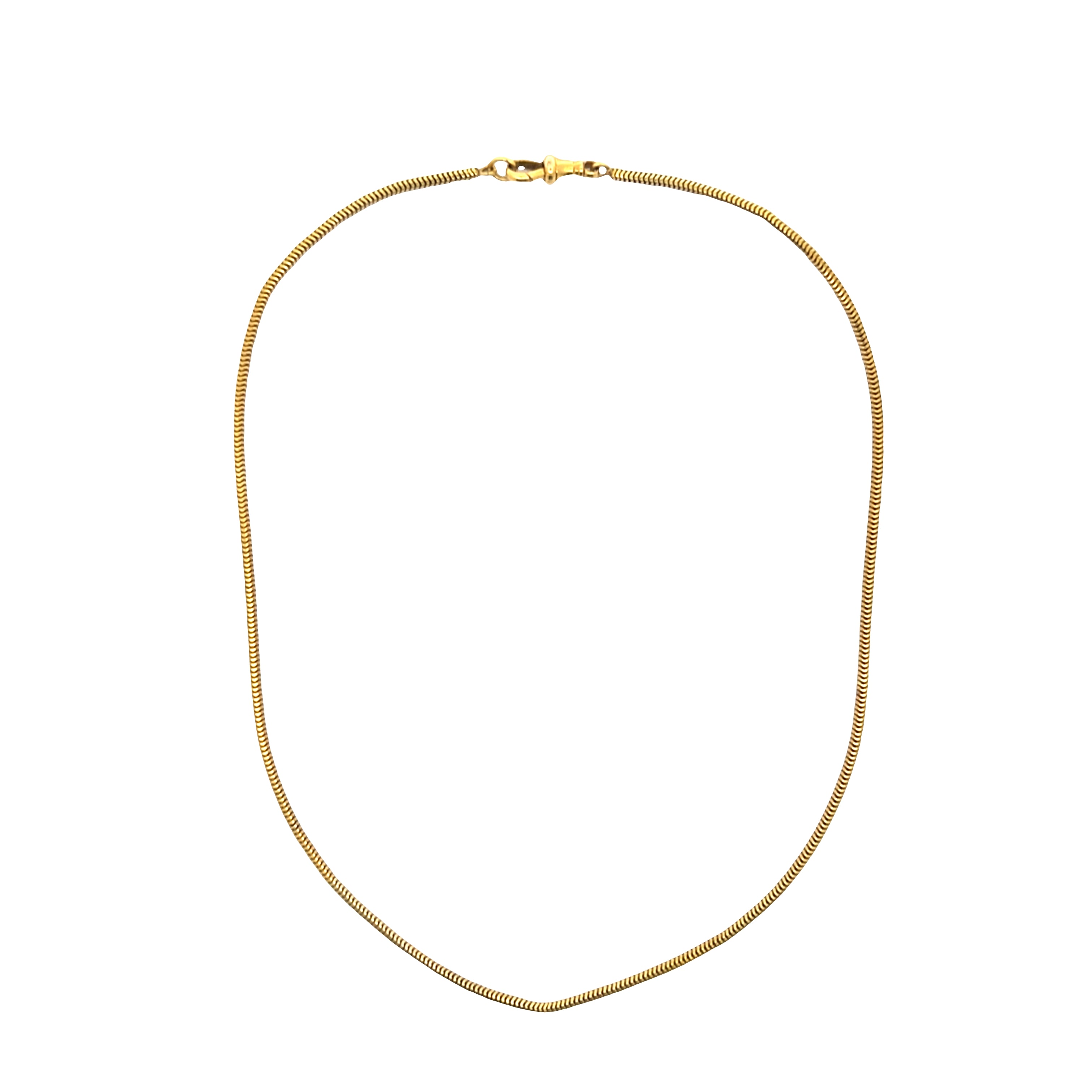 Vintage Smooth Snake Link Collar Necklace