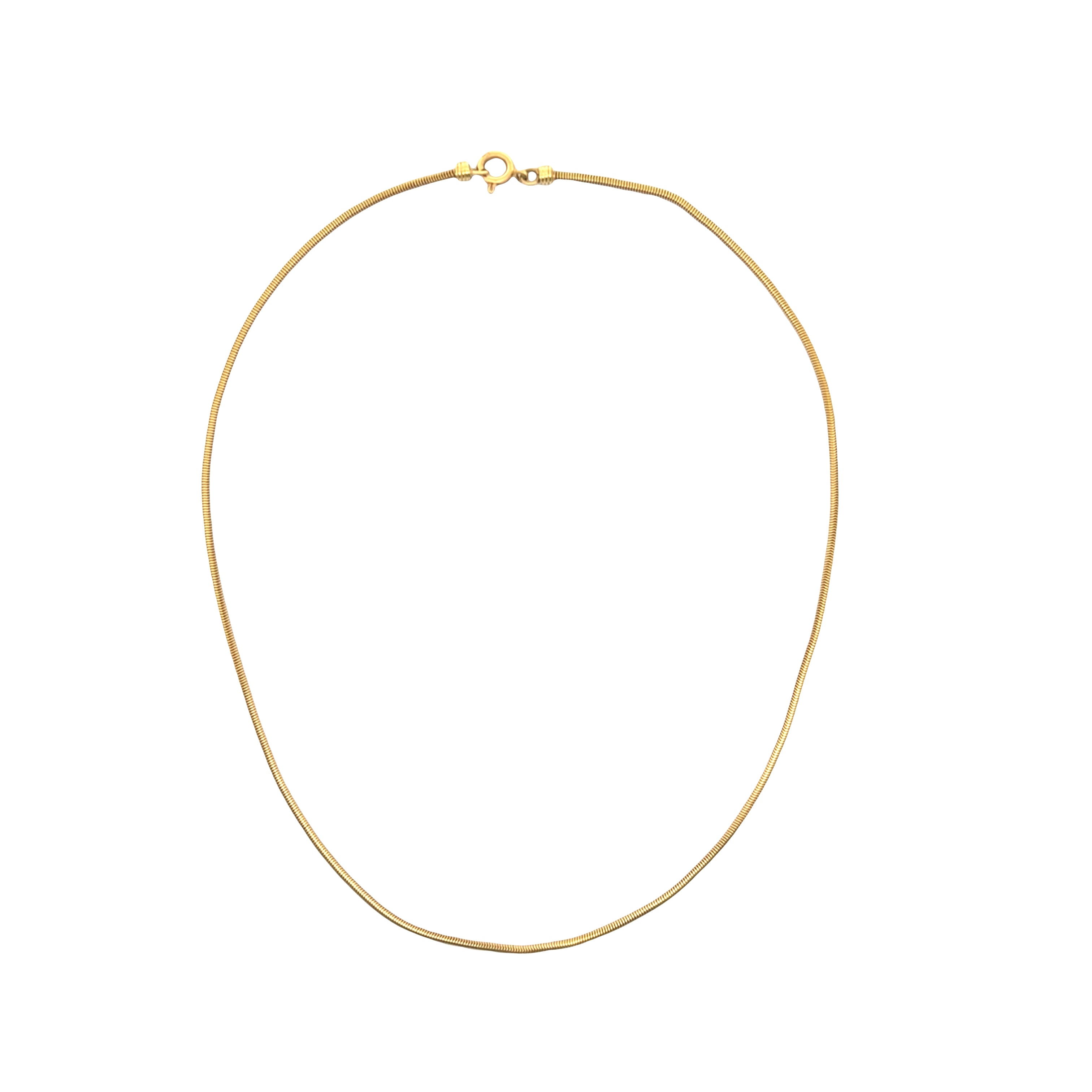 Vintage Smooth Snake Link Collar Necklace