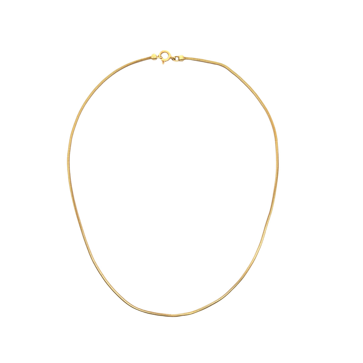 Vintage Smooth Snake Link Collar Necklace