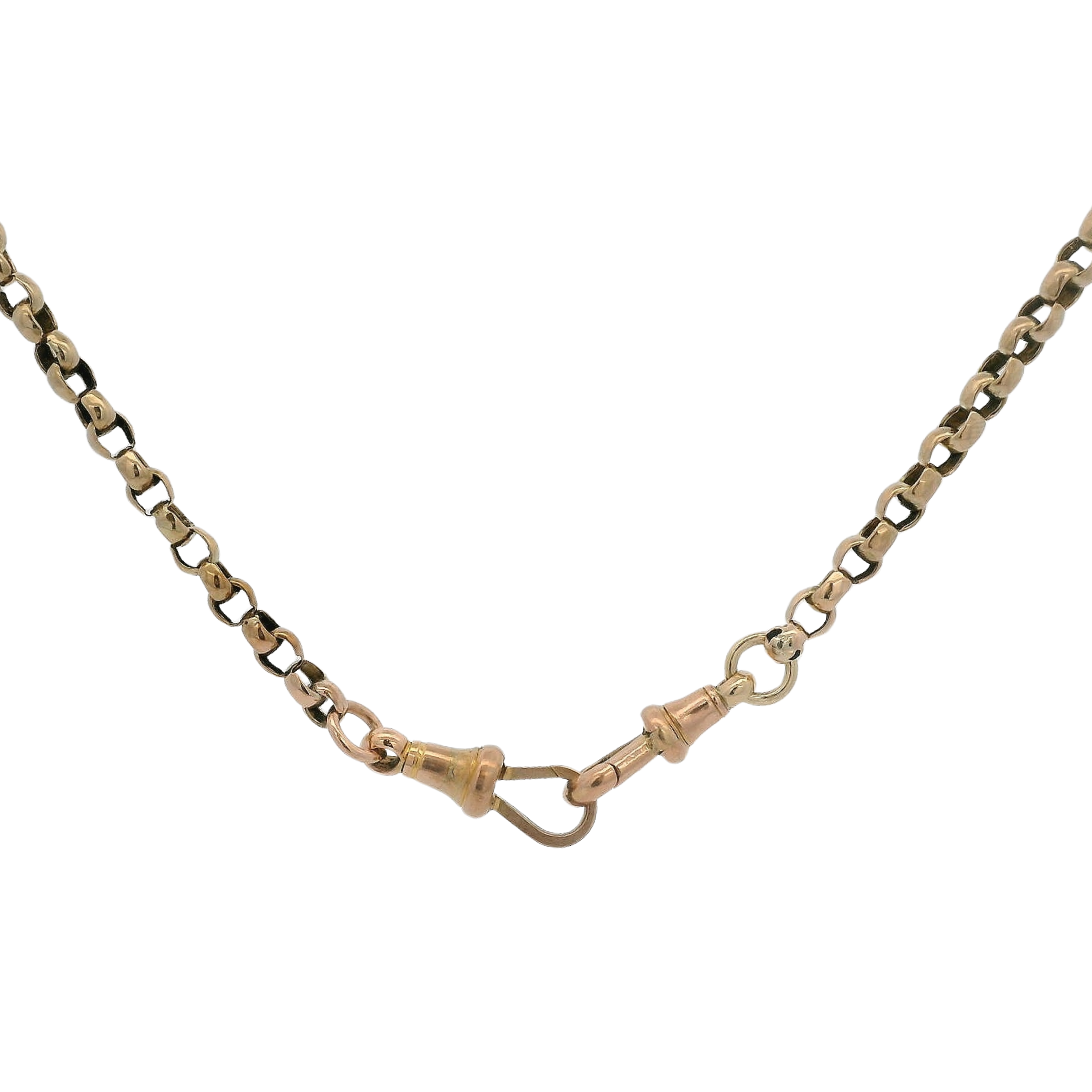 Belcher Watch Chain with Double Dog Clip