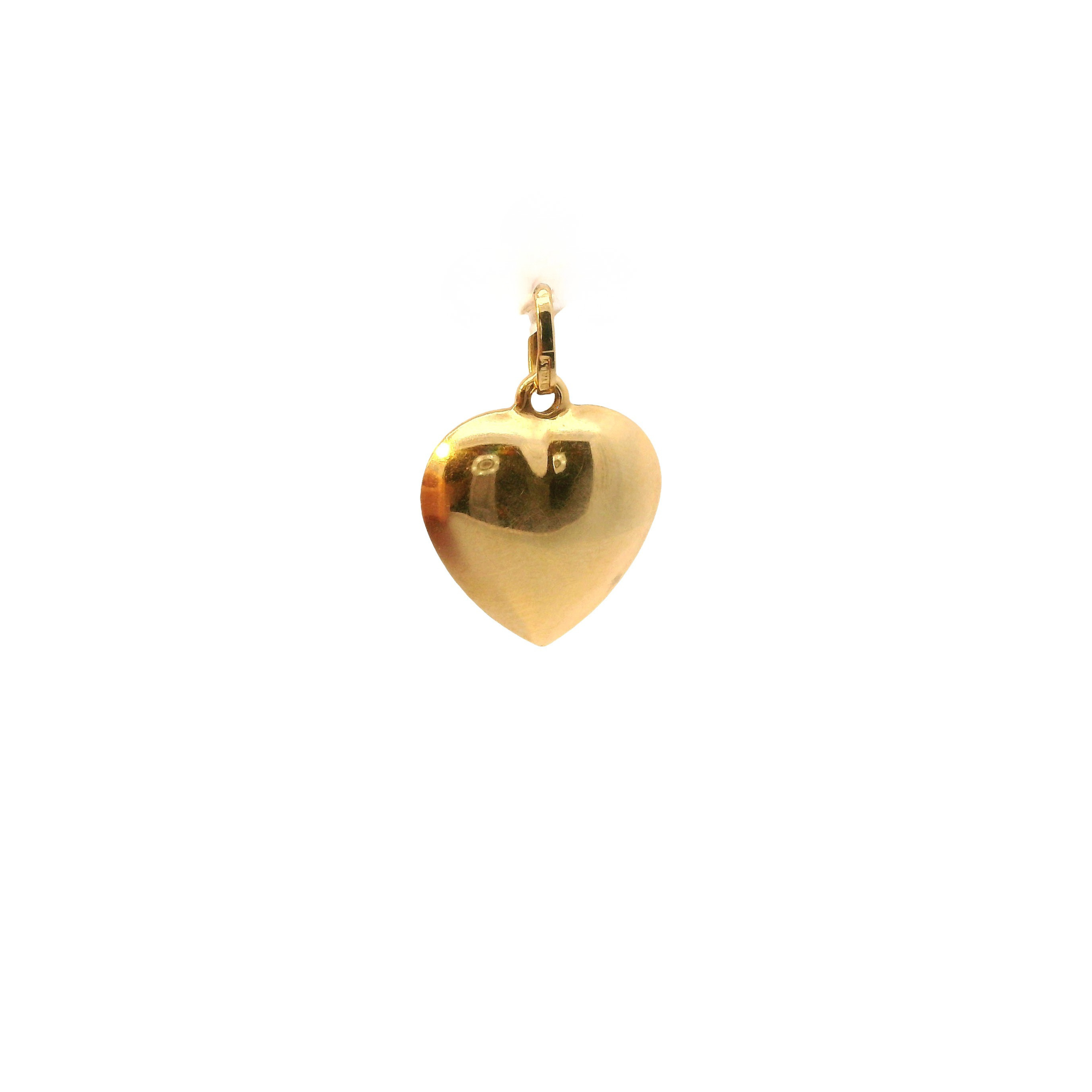 Vintage Italian Puffed Heart Charm