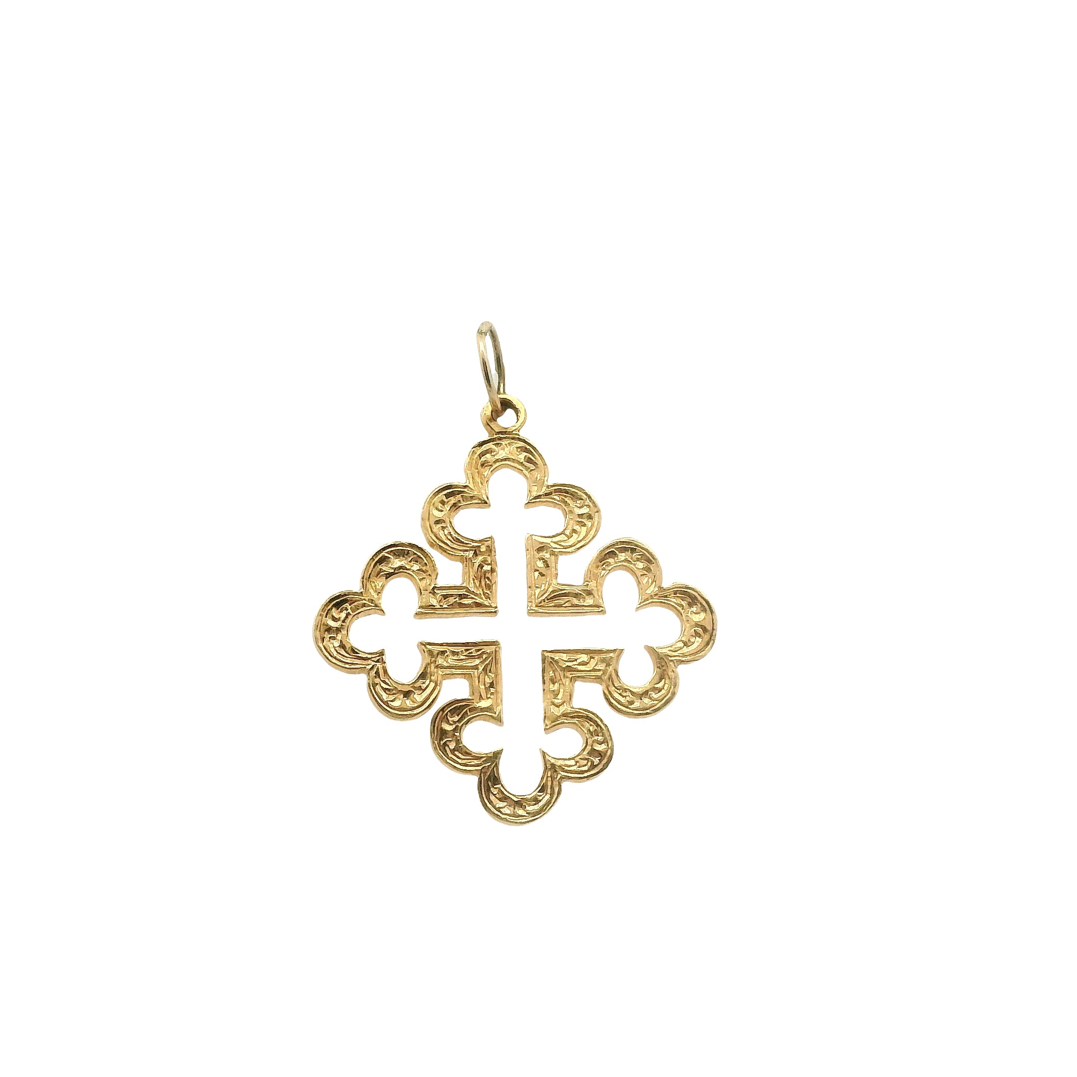 Vintage Crusader Cross Charm