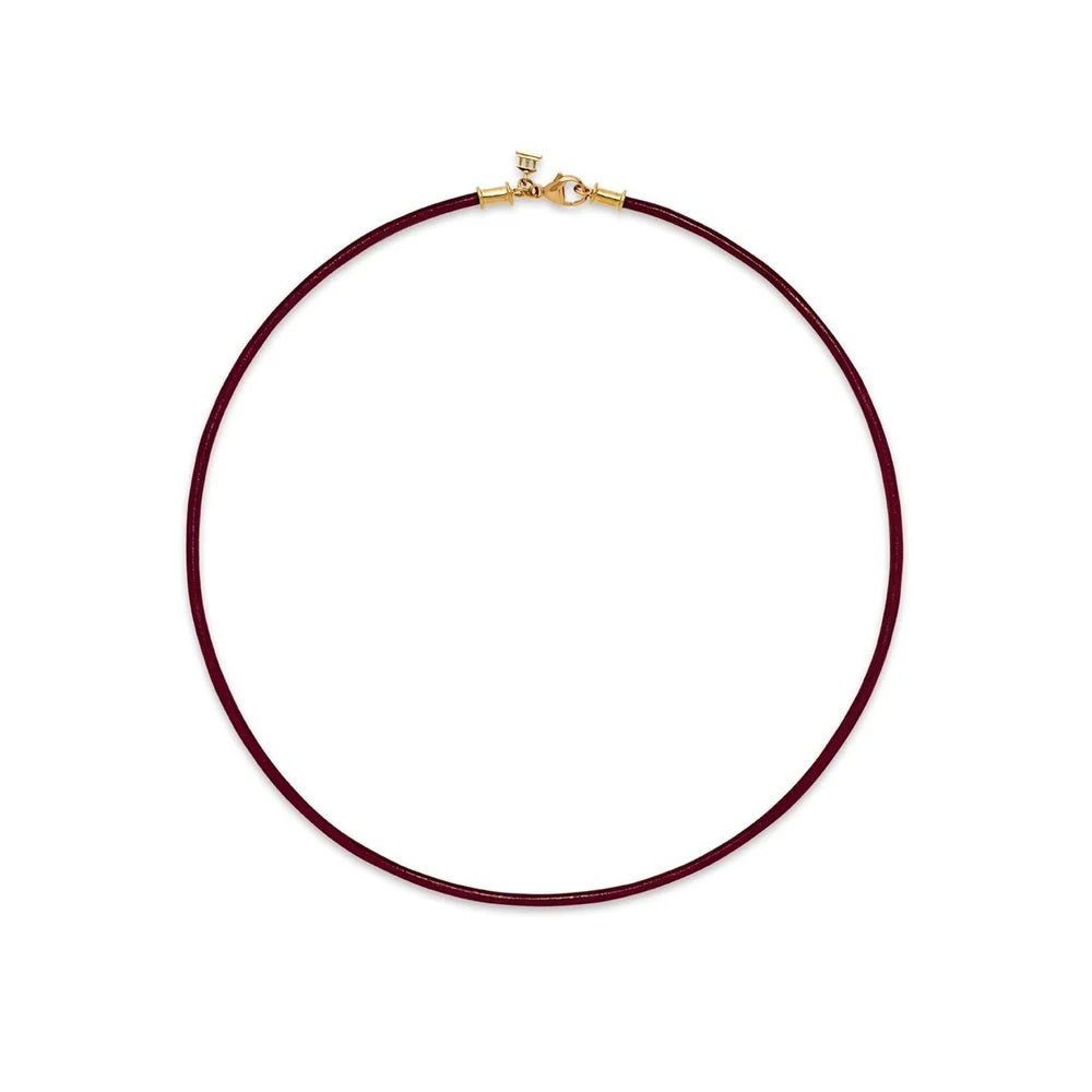 Crimson Leather Cord
