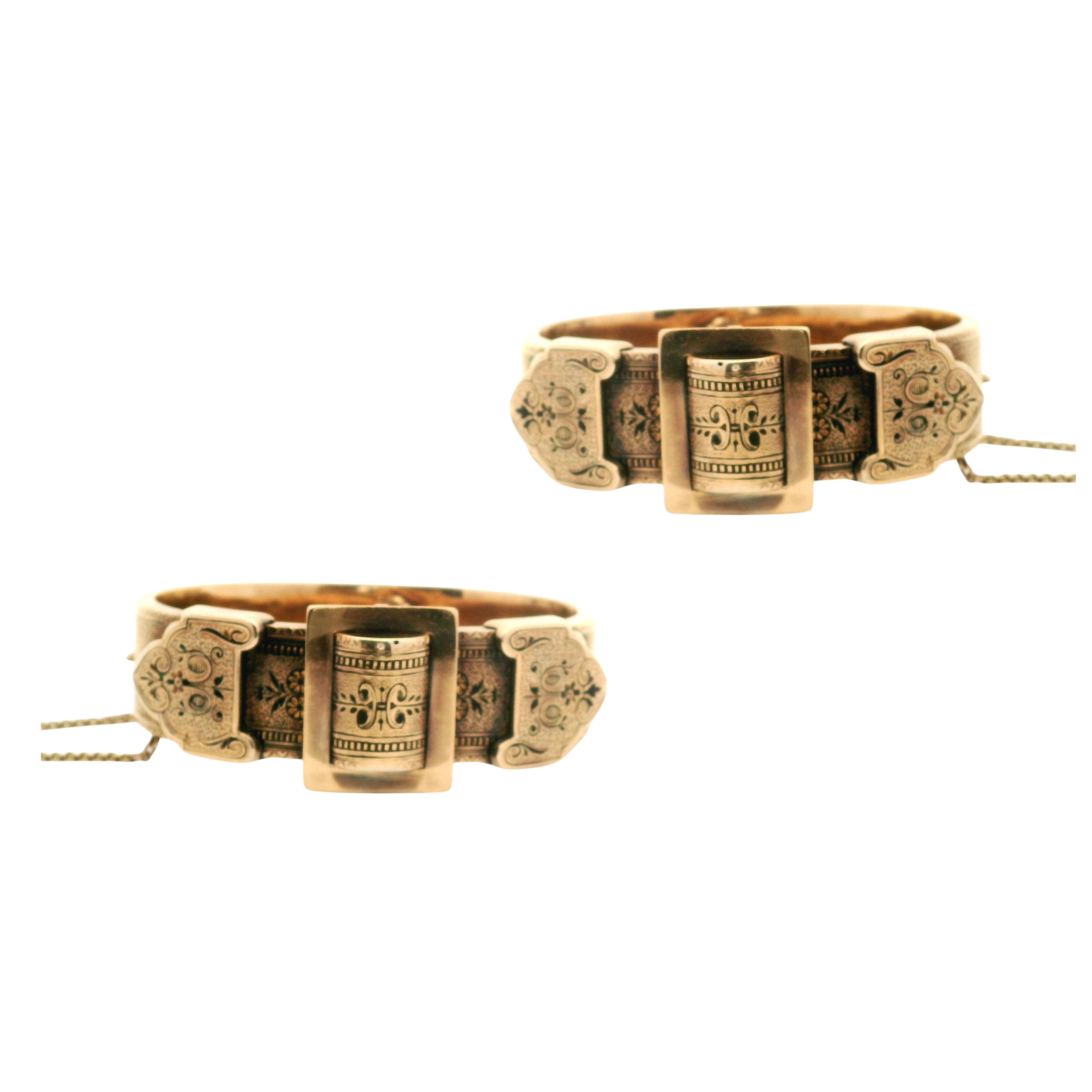 Victorian Belt & Buckle Wedding Bangles Set