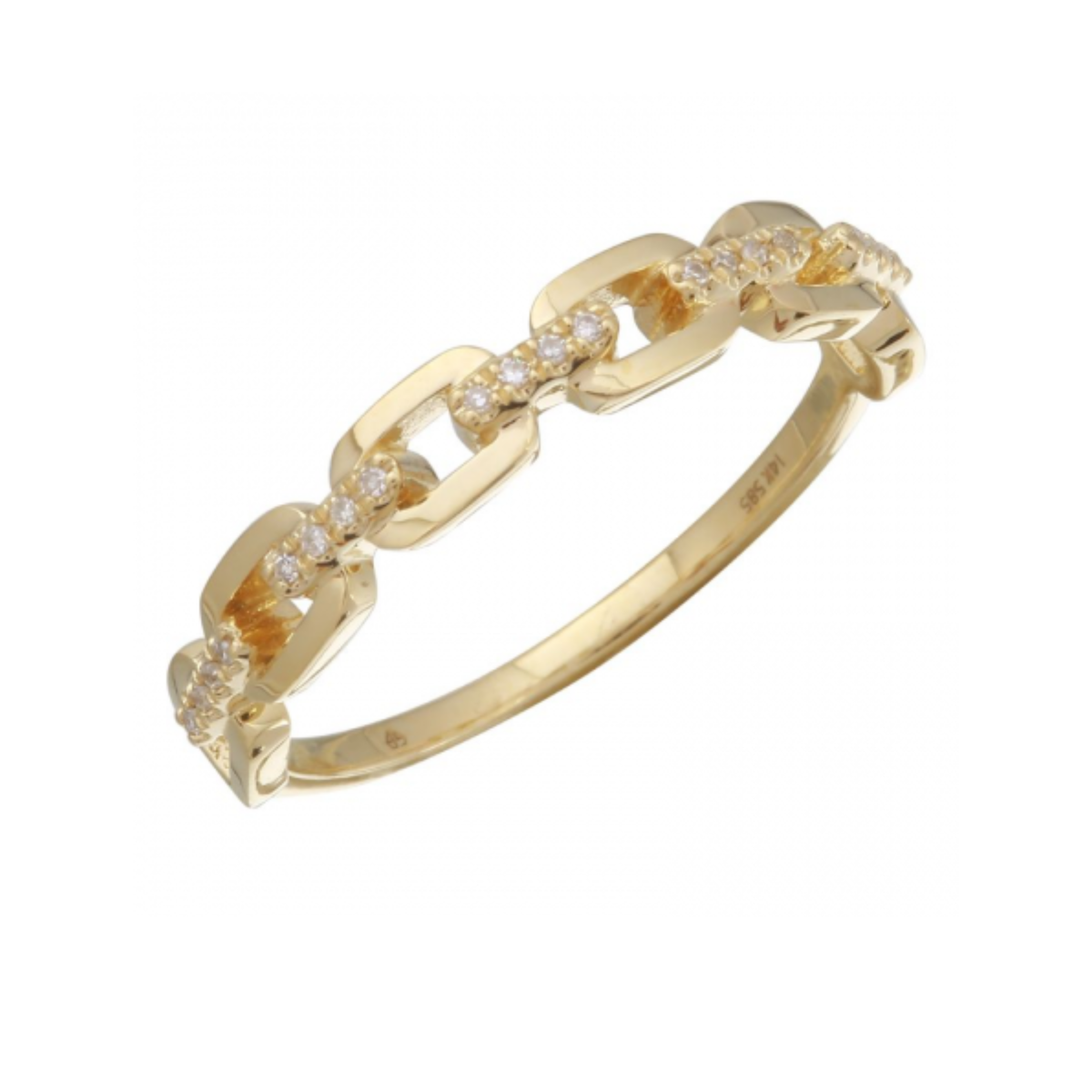 Diamond Link Ring