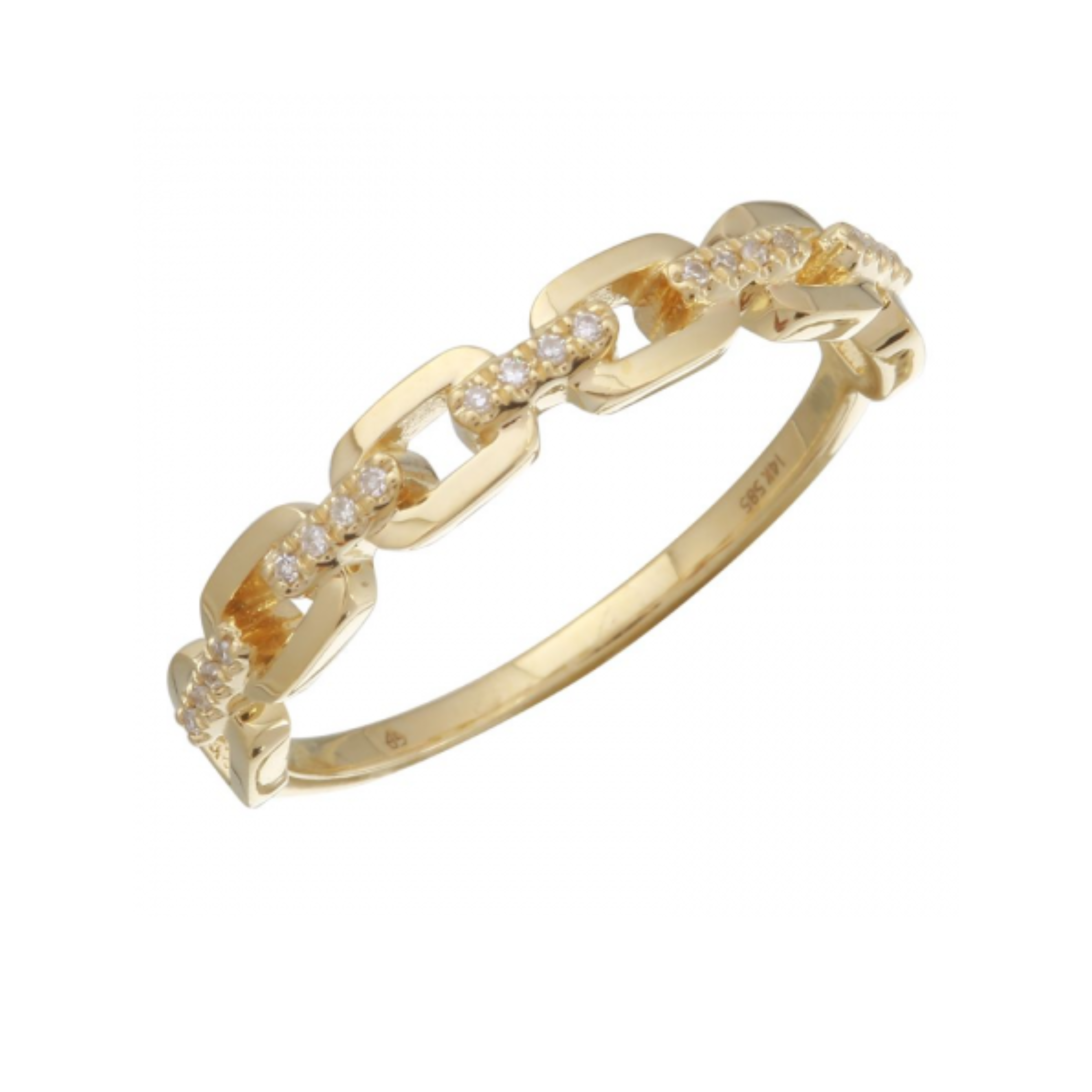 Diamond Link Ring