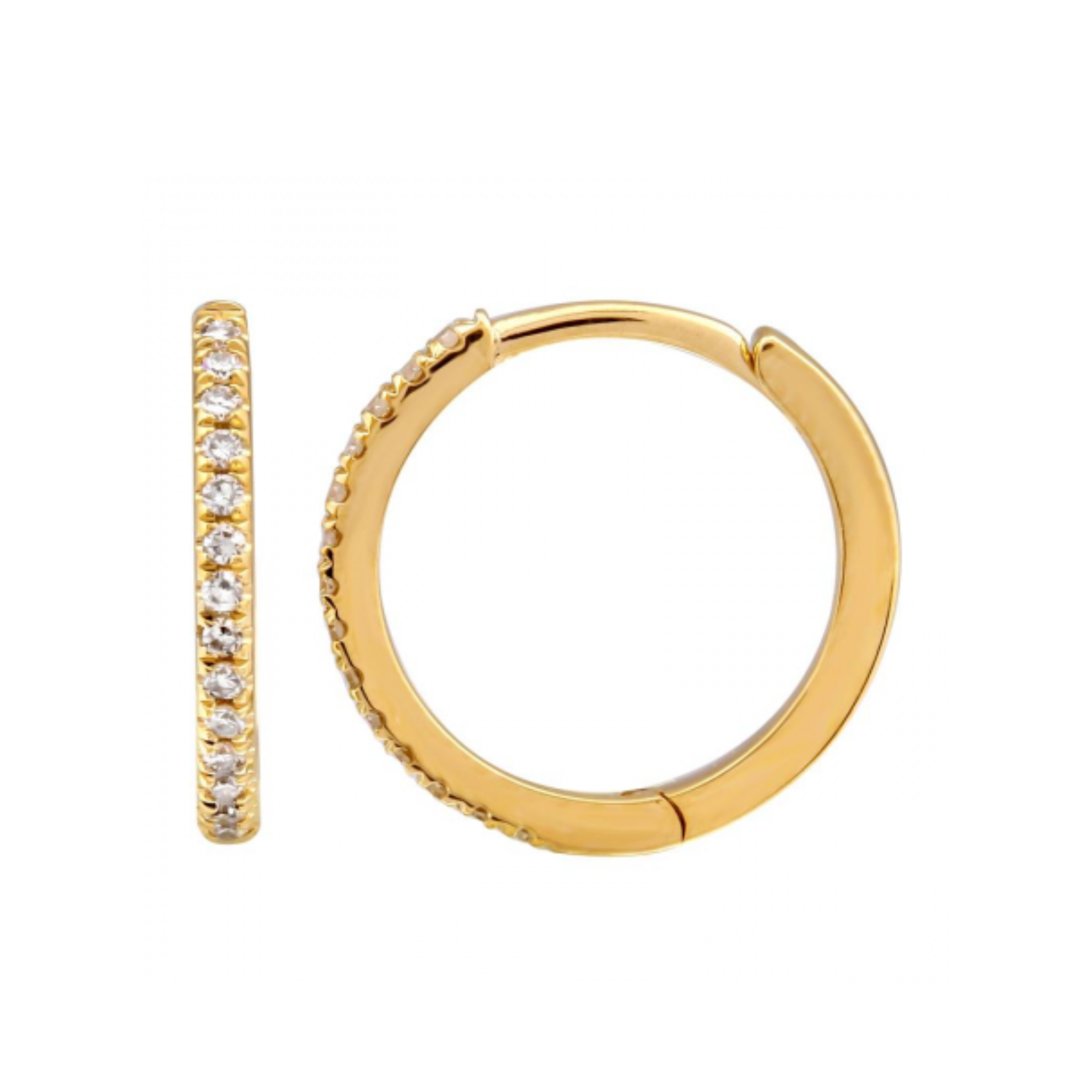 Diamond Hoop Earrings