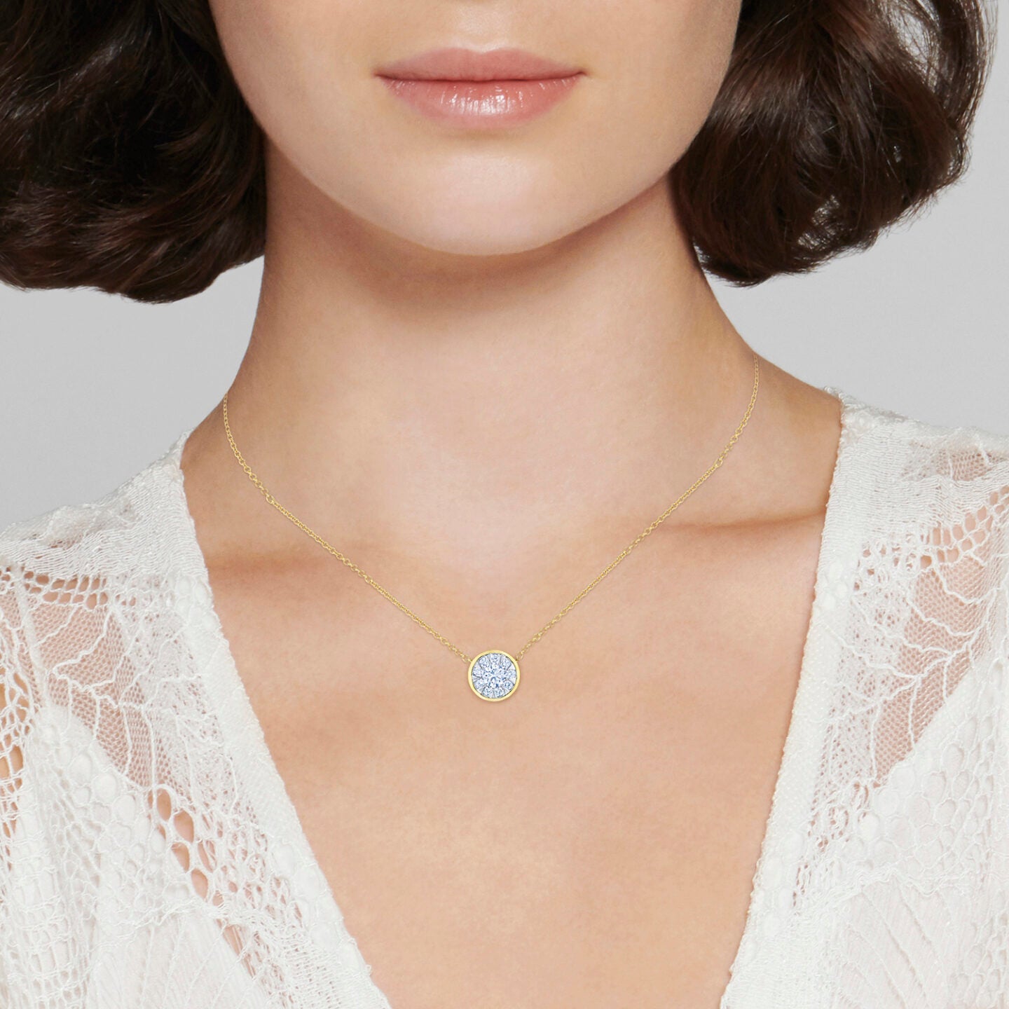 Sunburst Pendant with Diamonds