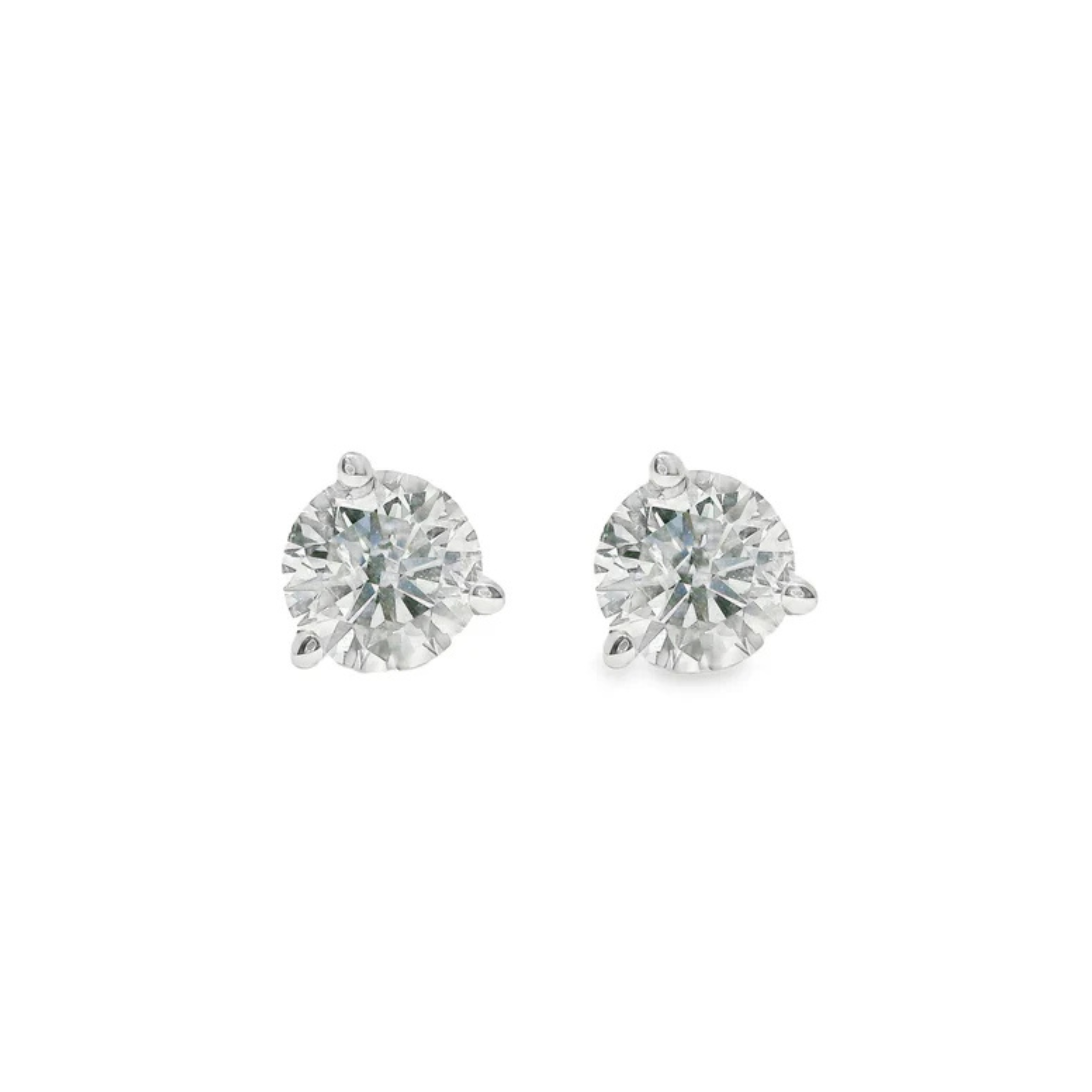 1.41ctw Round Diamond Stud Earrings