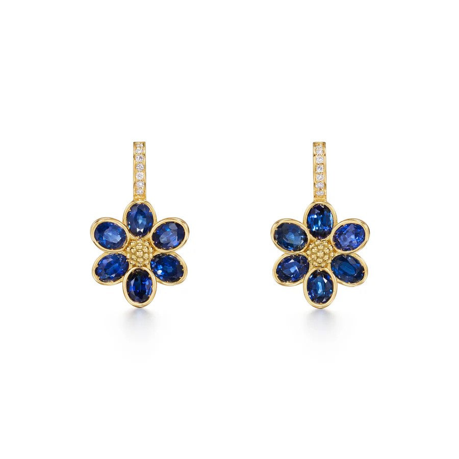 Blue Sapphire Fiori Earring