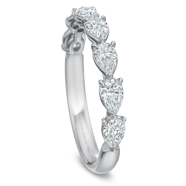 Petite Grande Aire Pear Diamond Anniversary Band