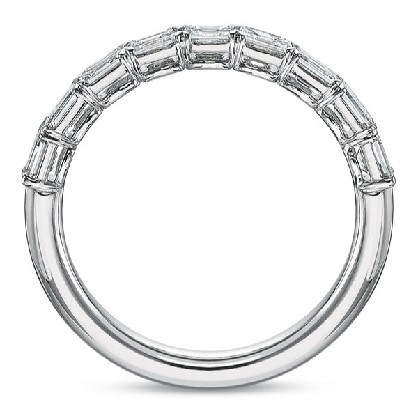 Petite Grand Aire East/West Emerald Cut Diamond Anniversary Band
