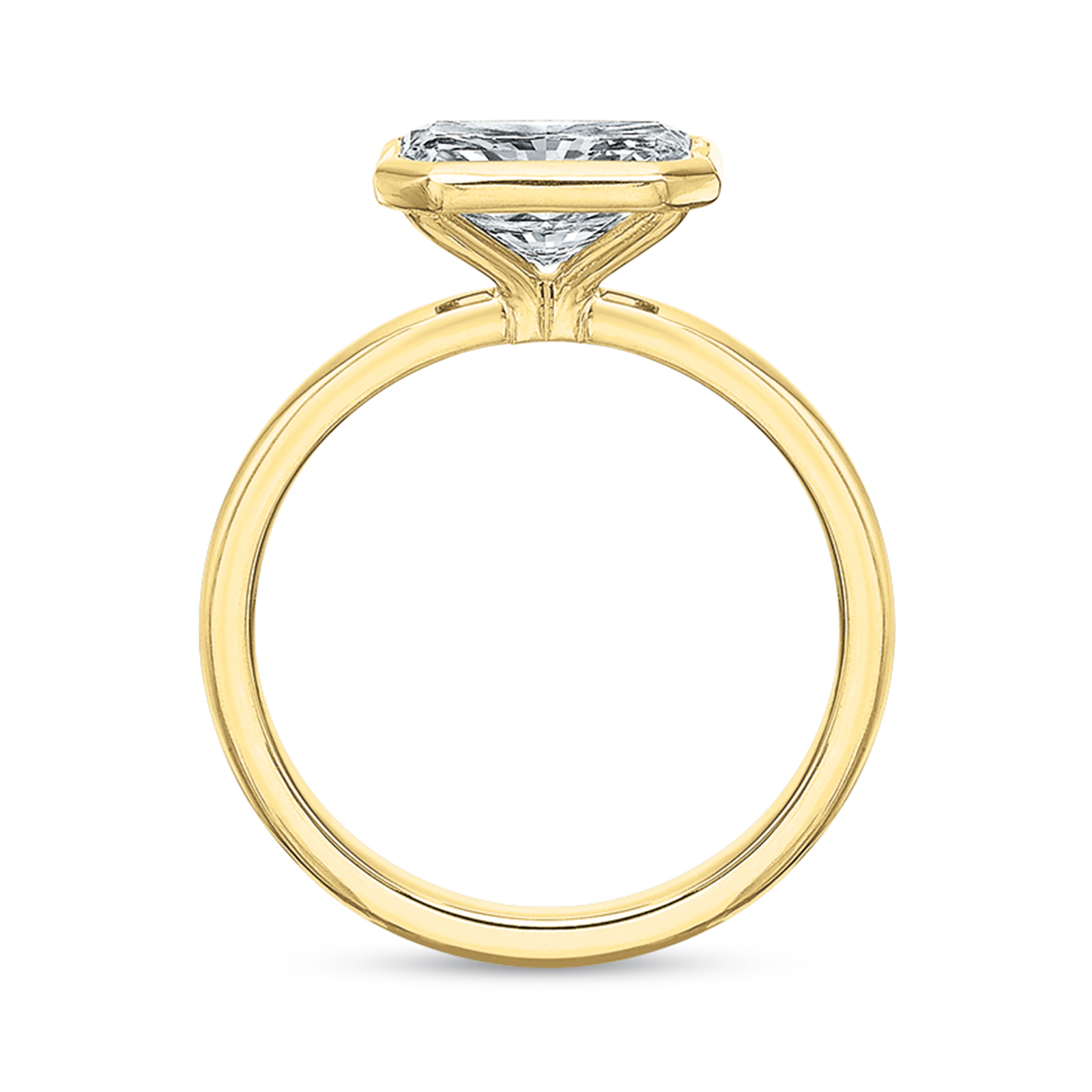 Modern Classic Bezeled Solitaire Mounting
