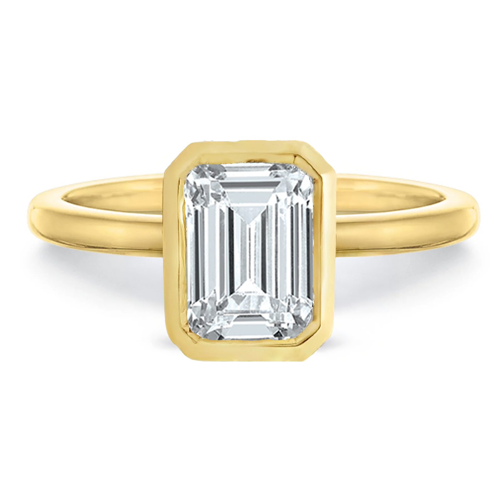 Modern Classic Bezeled Solitaire Mounting