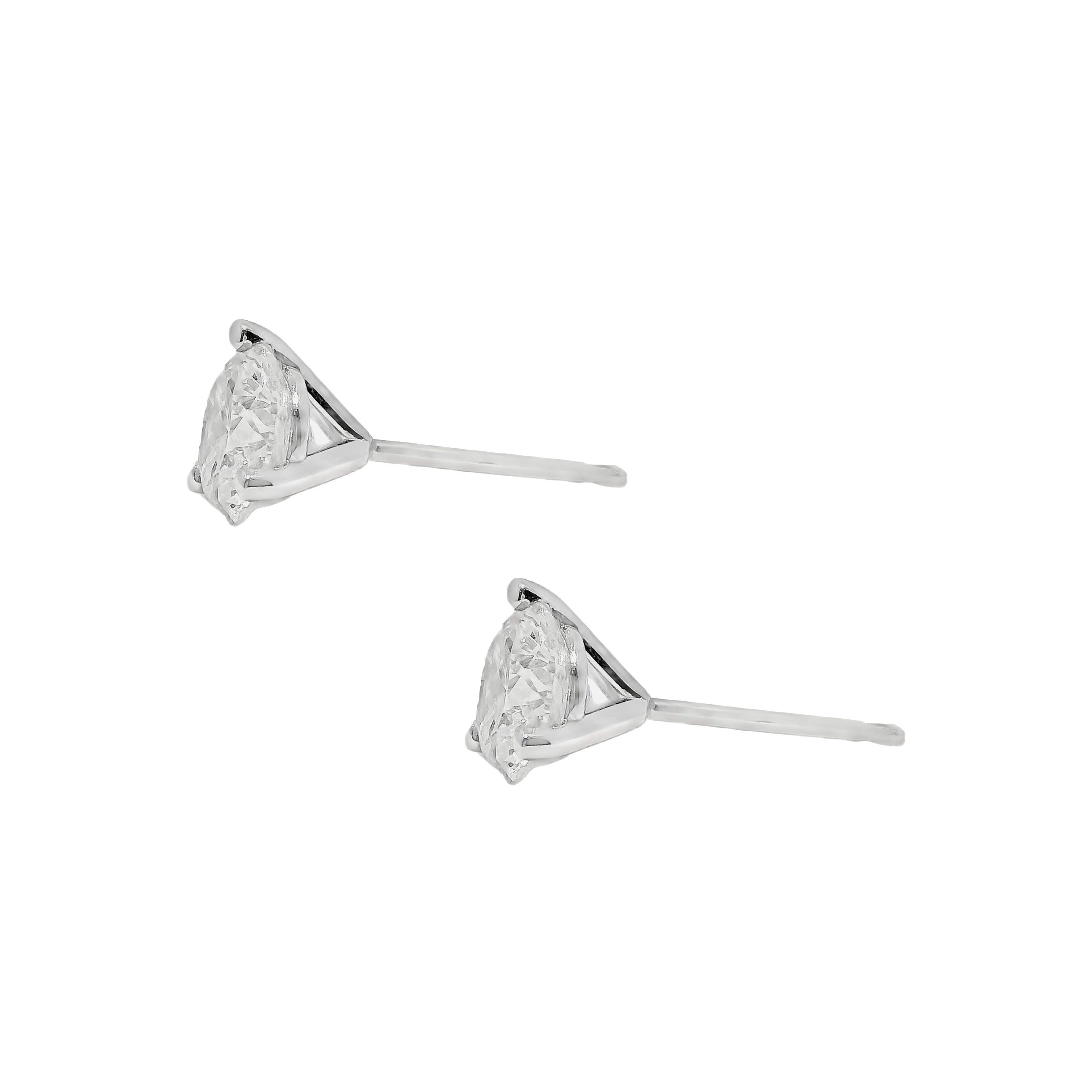 1.41ctw Round Diamond Stud Earrings