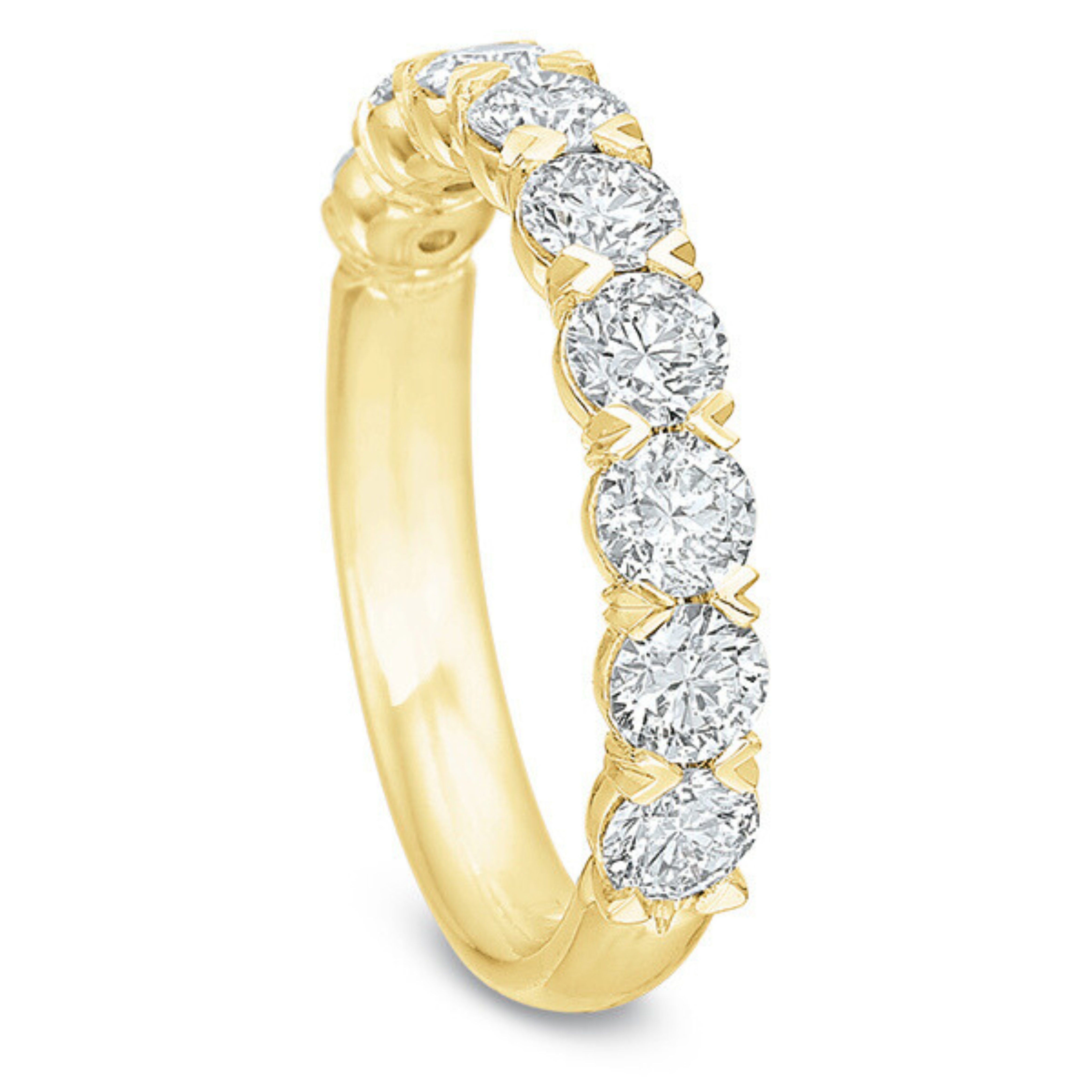 Silk Prong Round Diamond Band