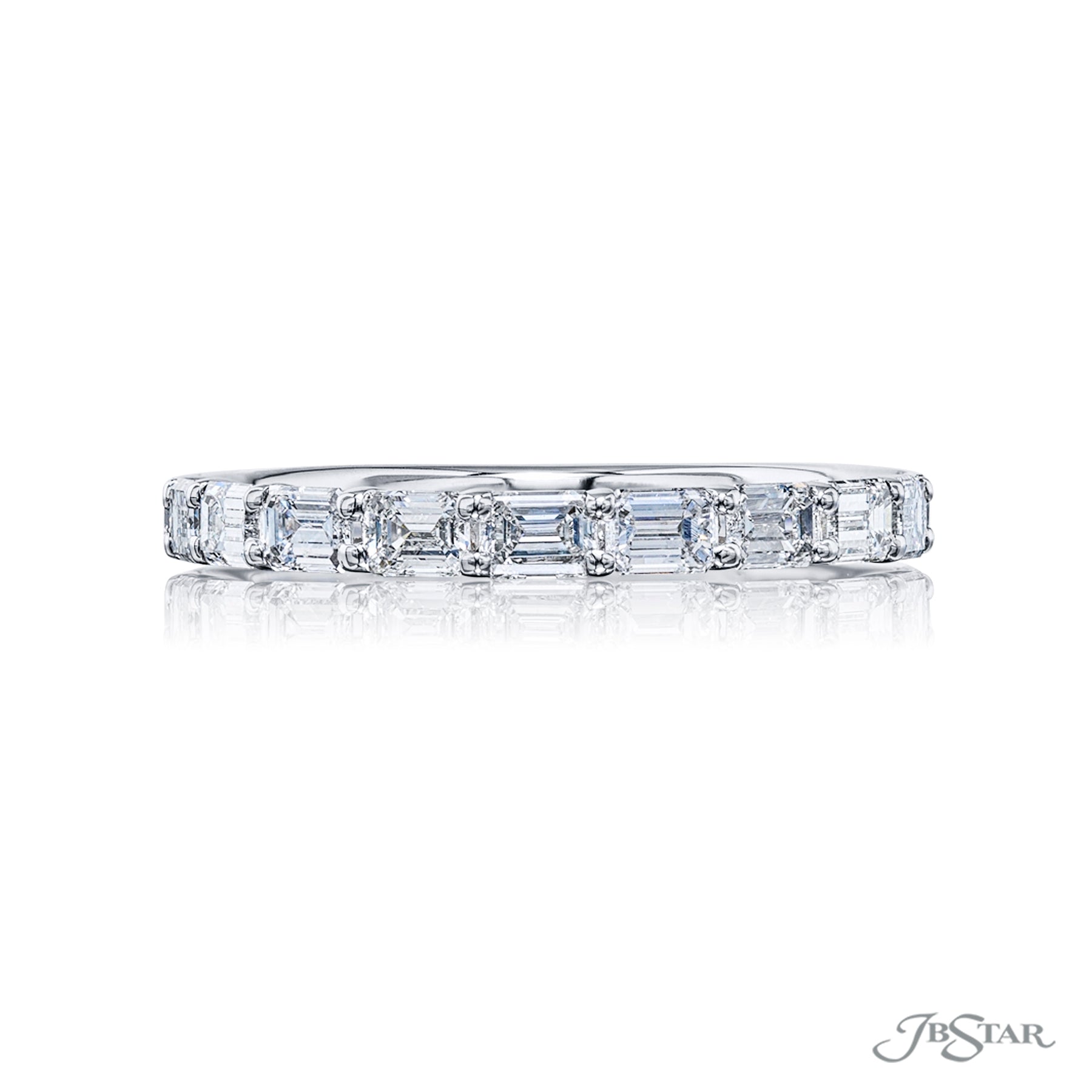 Emerald Cut Diamond Band