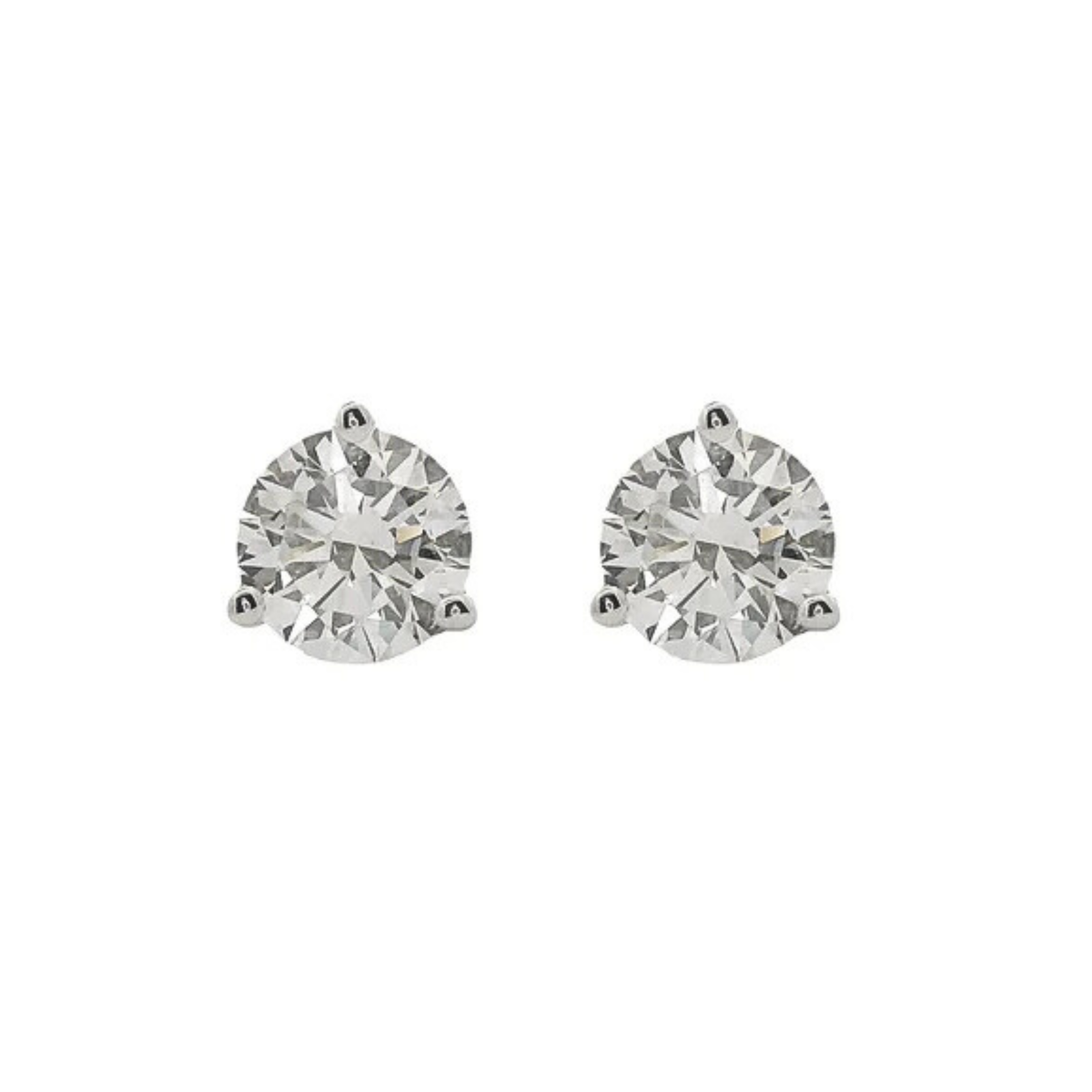 2.00ctw Round Diamond Stud Earrings