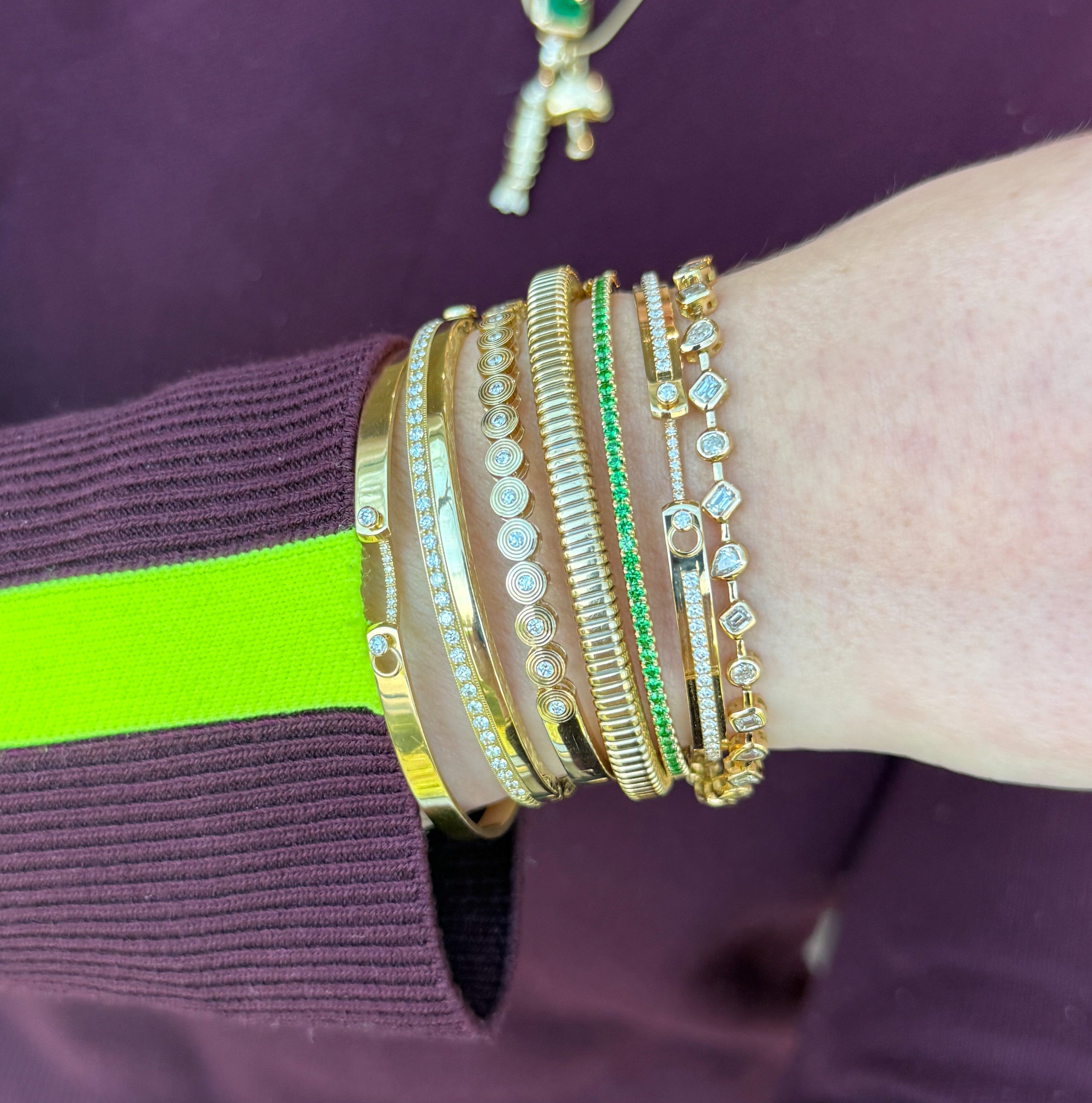 Tuxedo Diamond Mood Bangle