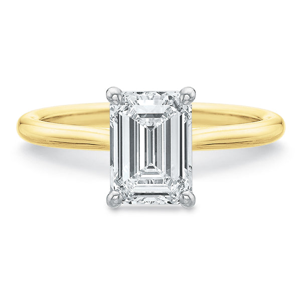 New Aire Emerald-Cut Solitaire Mounting