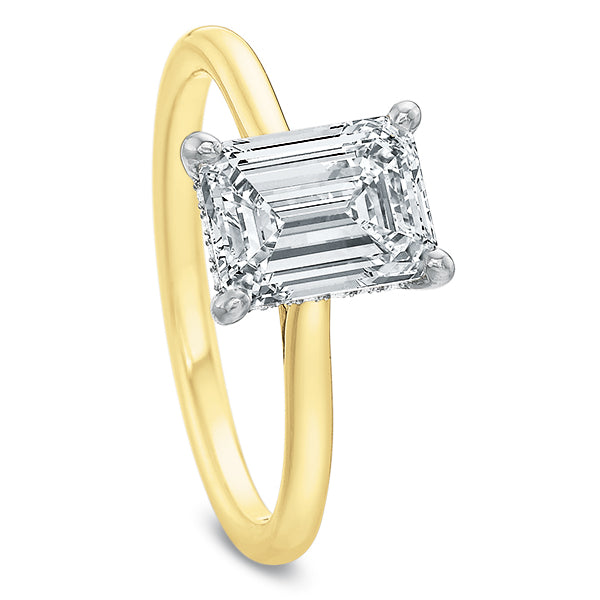 New Aire Emerald-Cut Solitaire Mounting
