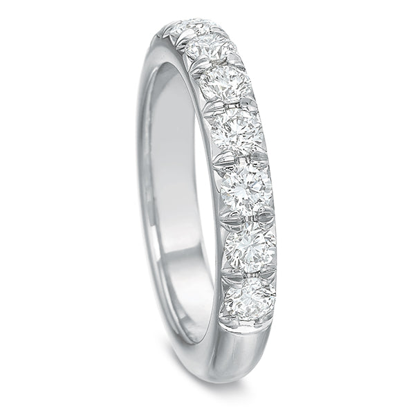 French Cut Flush Fit Diamond Anniversary Band