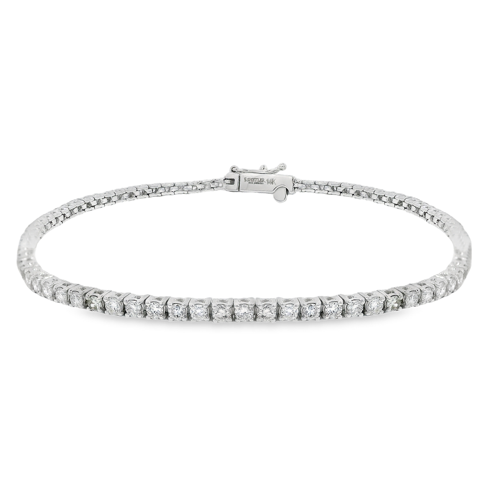 2.10ctw Round Diamond Tennis Bracelet