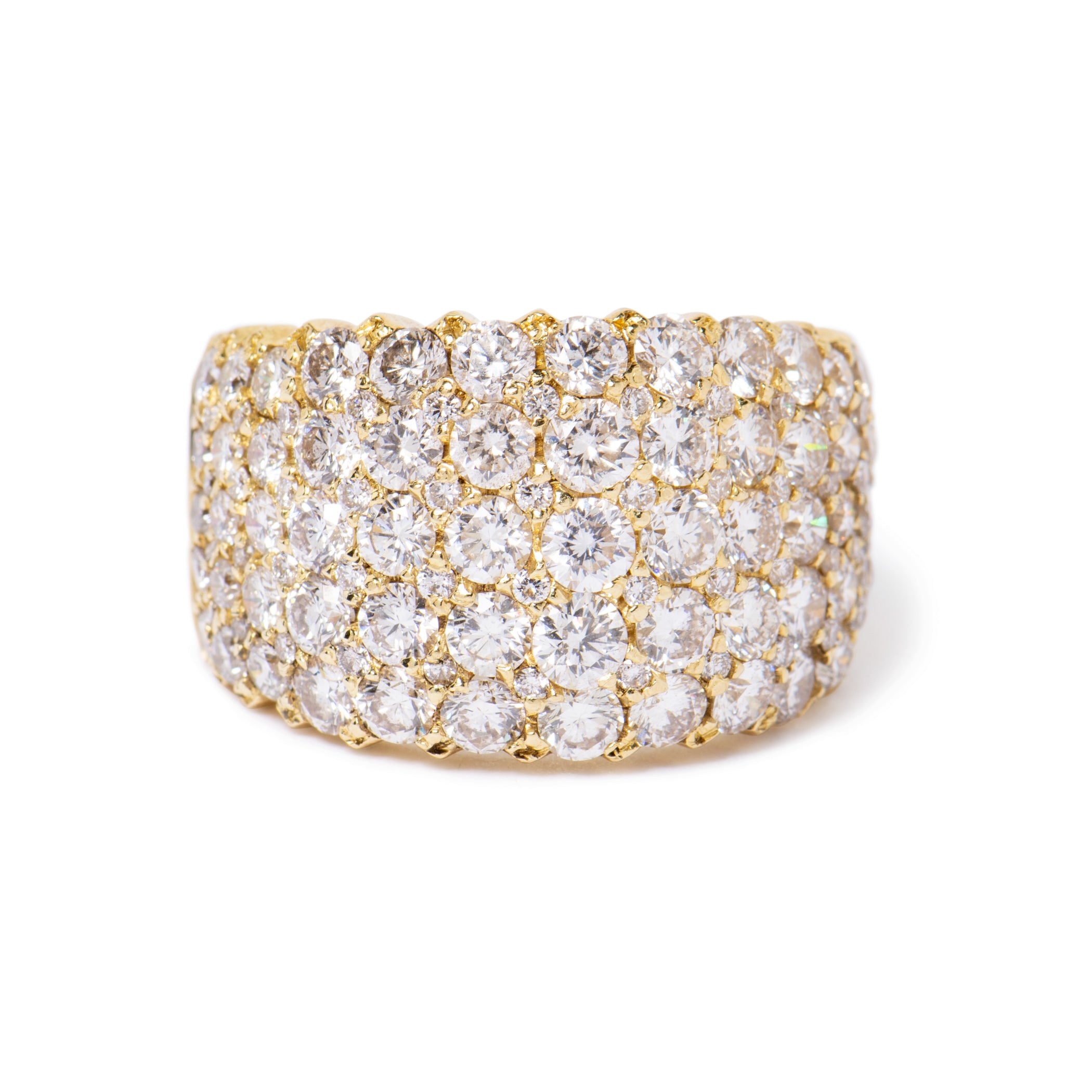 Large Pavé Diamond Ring