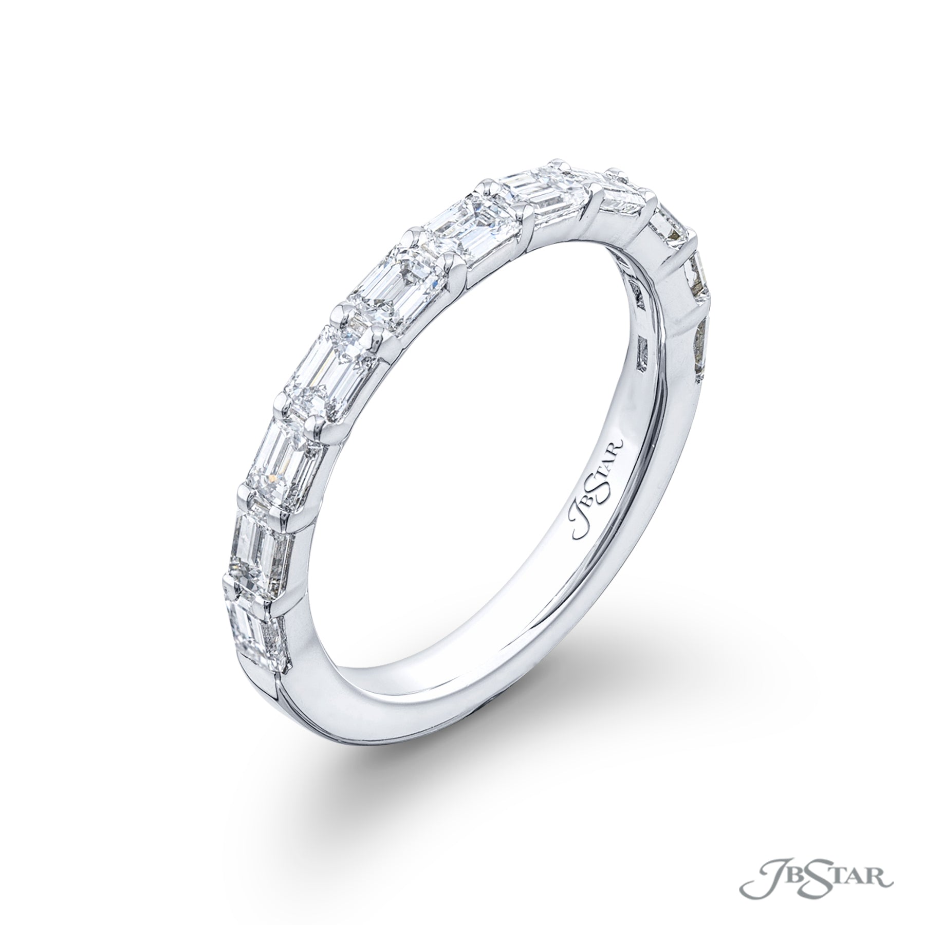 Emerald Cut Diamond Band