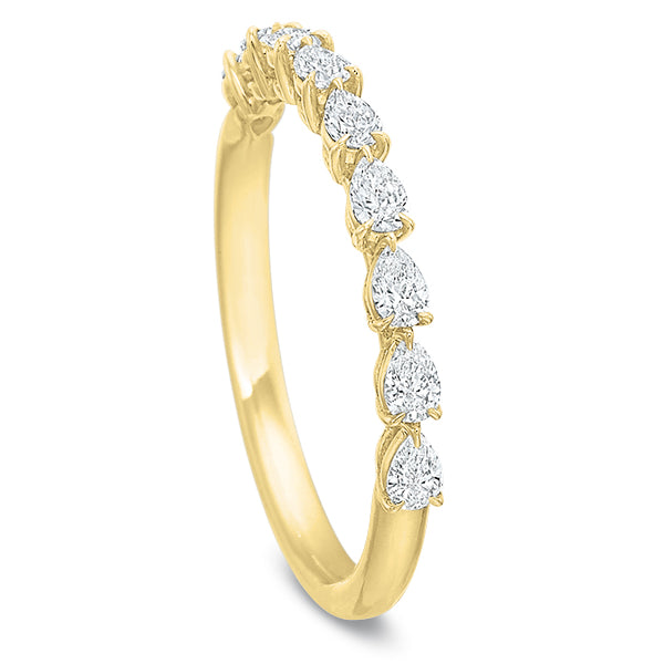 Petite Grand Aire Pear Diamond Anniversary Band