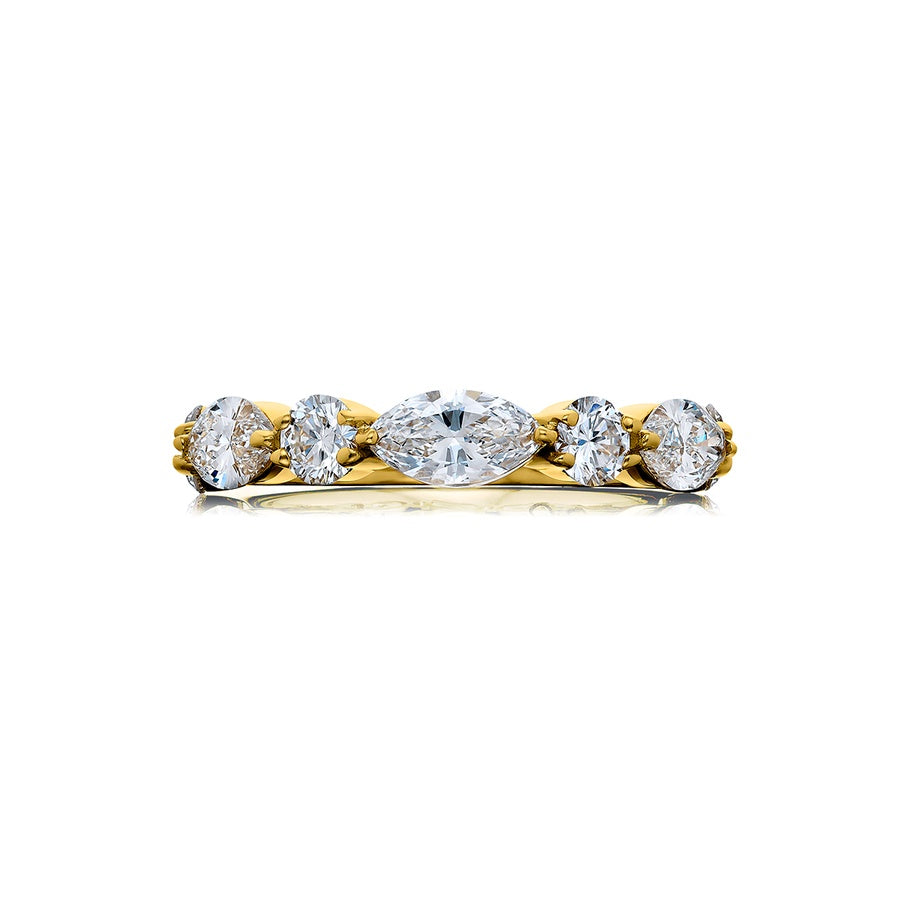 18K Yellow Gold Wedding Band 7669-005