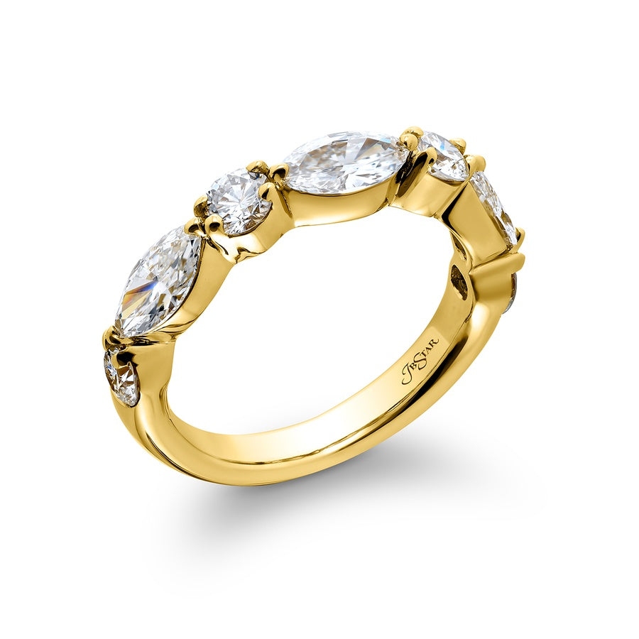 18K Yellow Gold Wedding Band 7669-005