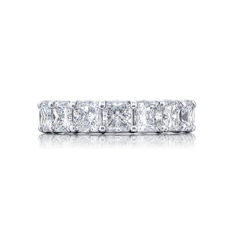 Platinum Radiant-Cut Diamond Eternity Band