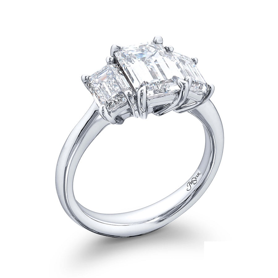 1.90 ct. Emerald-Cut Diamond Ring in Platinum