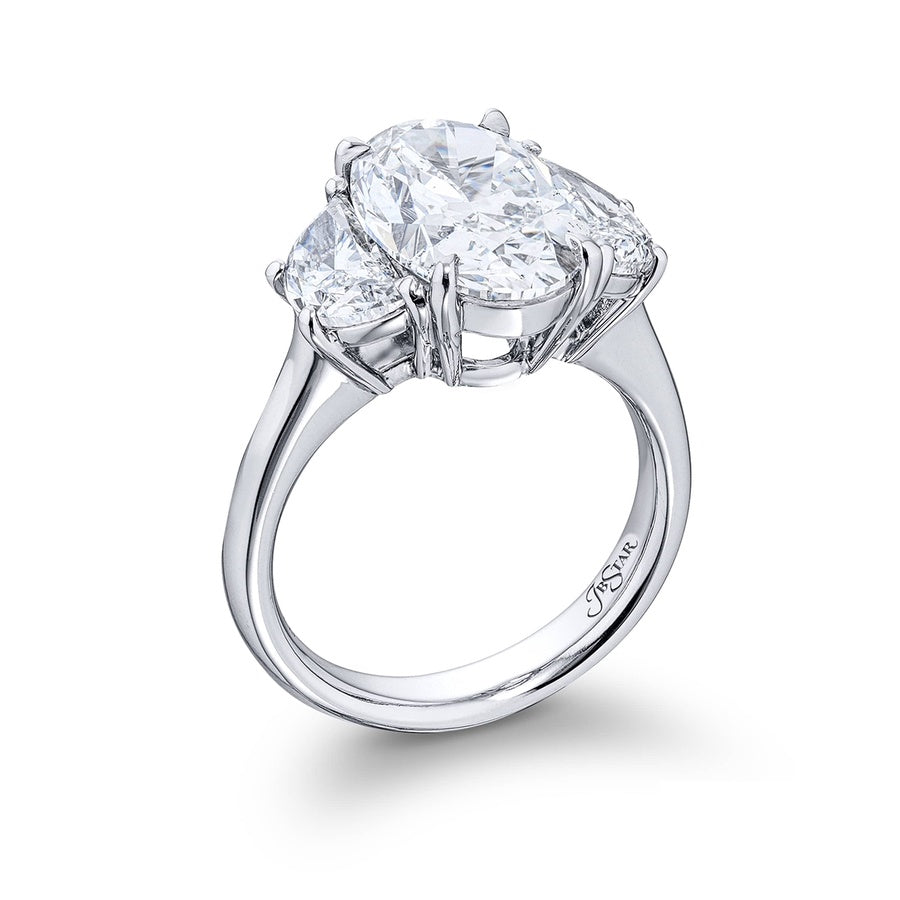 Platinum Oval Diamond GIA Certified Engagement Ring