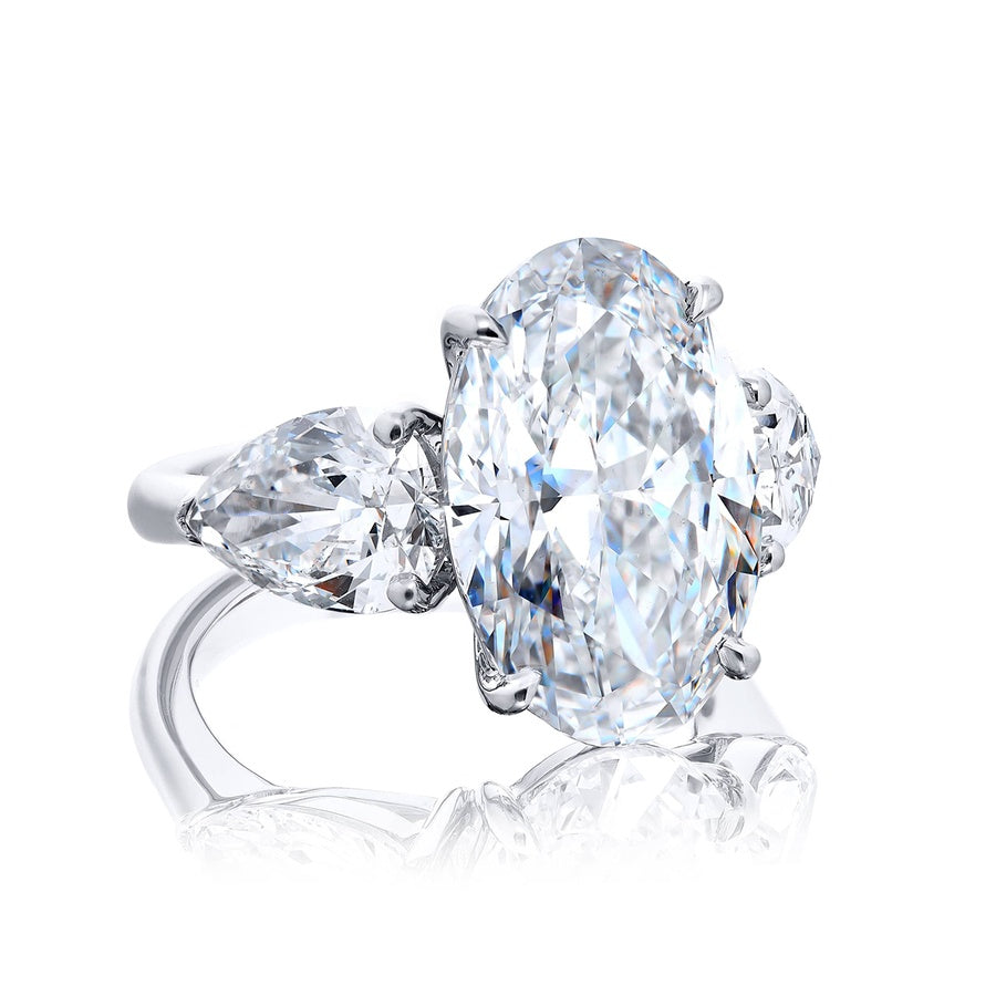 Platinum Oval Diamond GIA Certified Engagement Ring